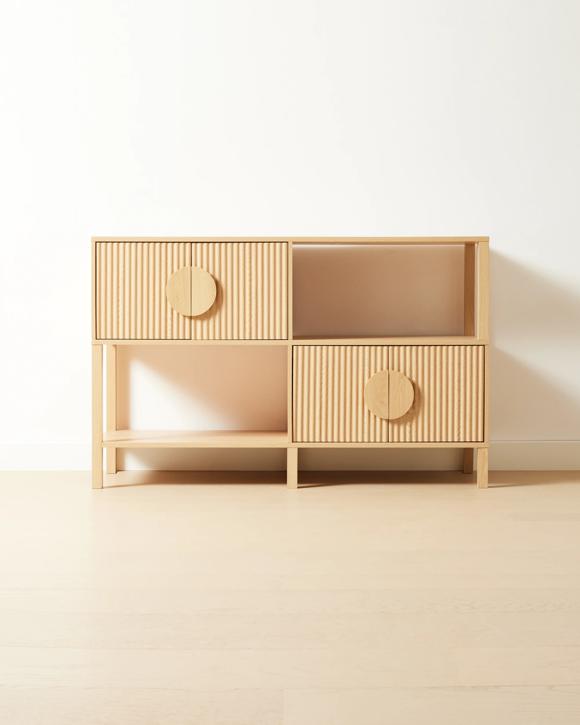 Ryan Wide Bookshelf with Doors