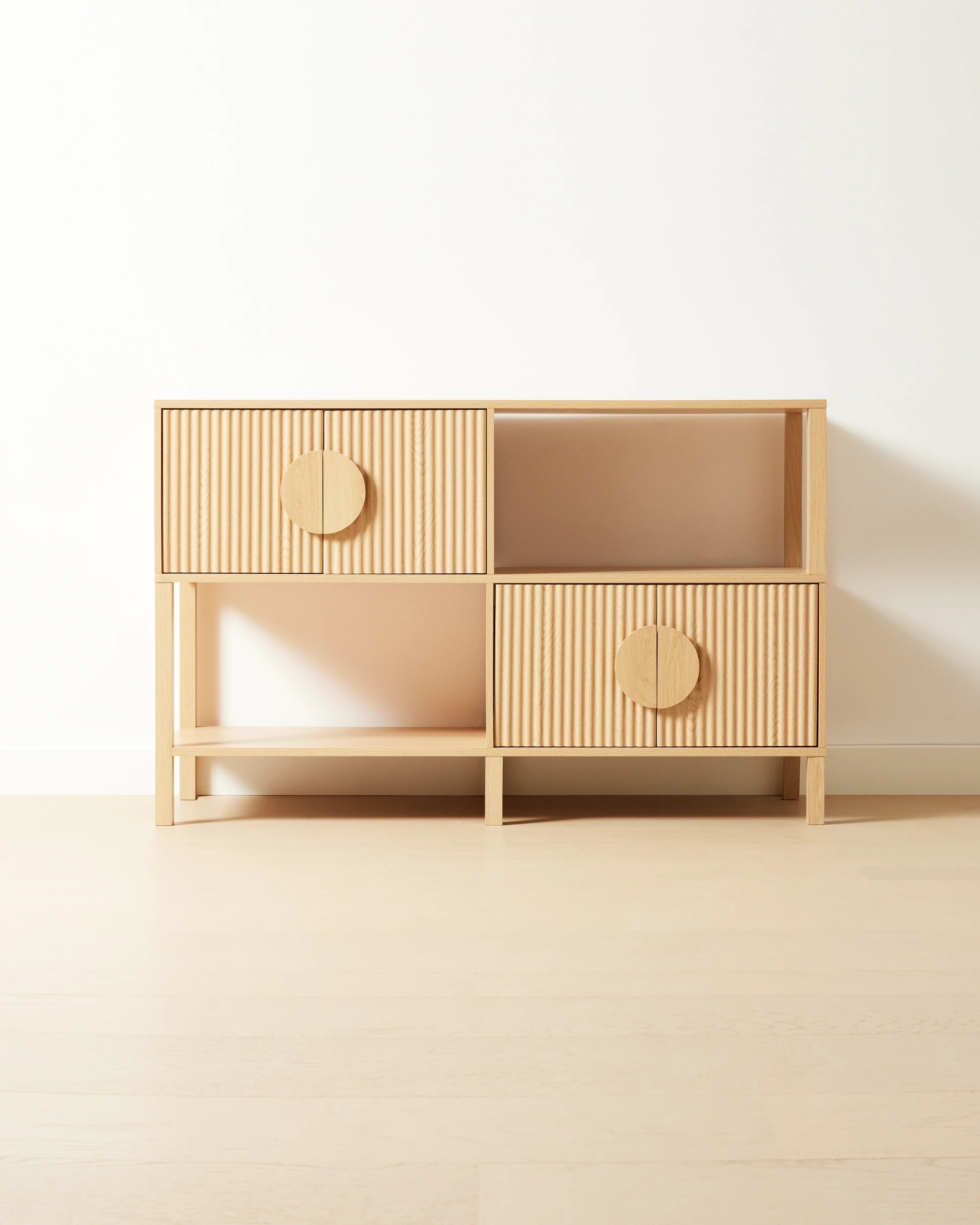 1 Ryan Wide Bookshelf with Doors, 1 of 7