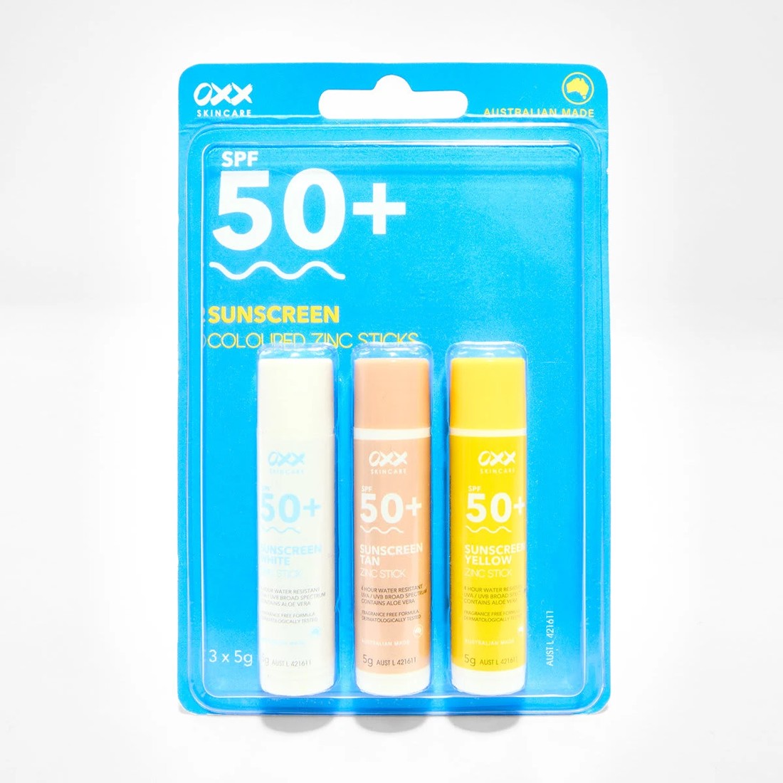 1 3 Pack SPF 50+ Coloured Zinc Sticks 5g, 1 of 10