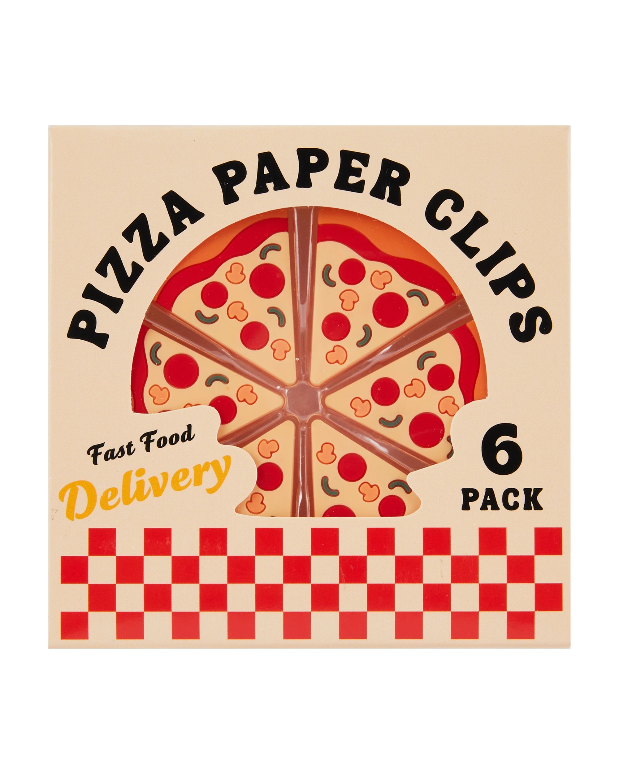 1 6 Pack Pizza Paper Clips, 1 of 4