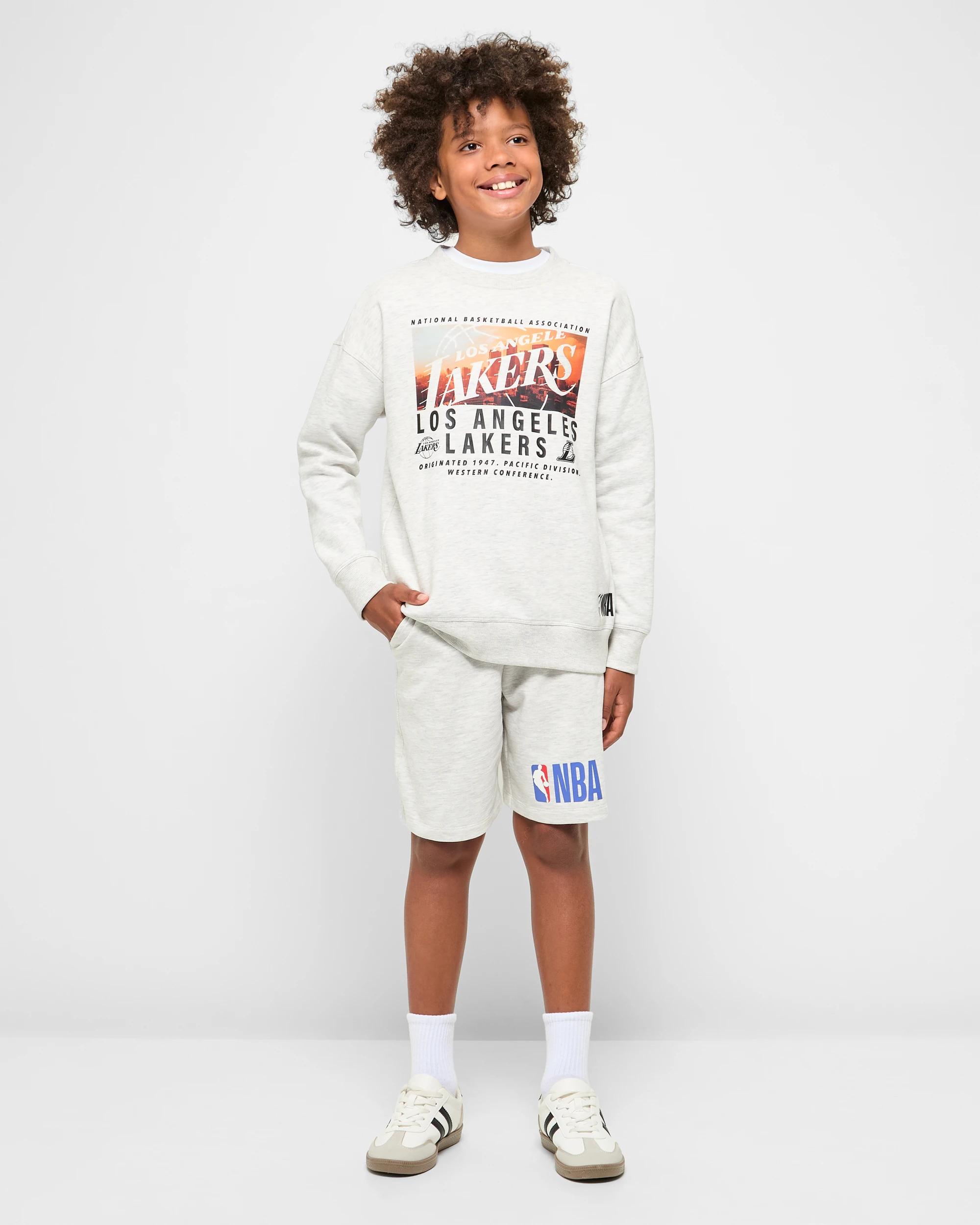 2 Australian Cotton Blend Nba Casual Shorts WHITE MARLE, 2 of 5