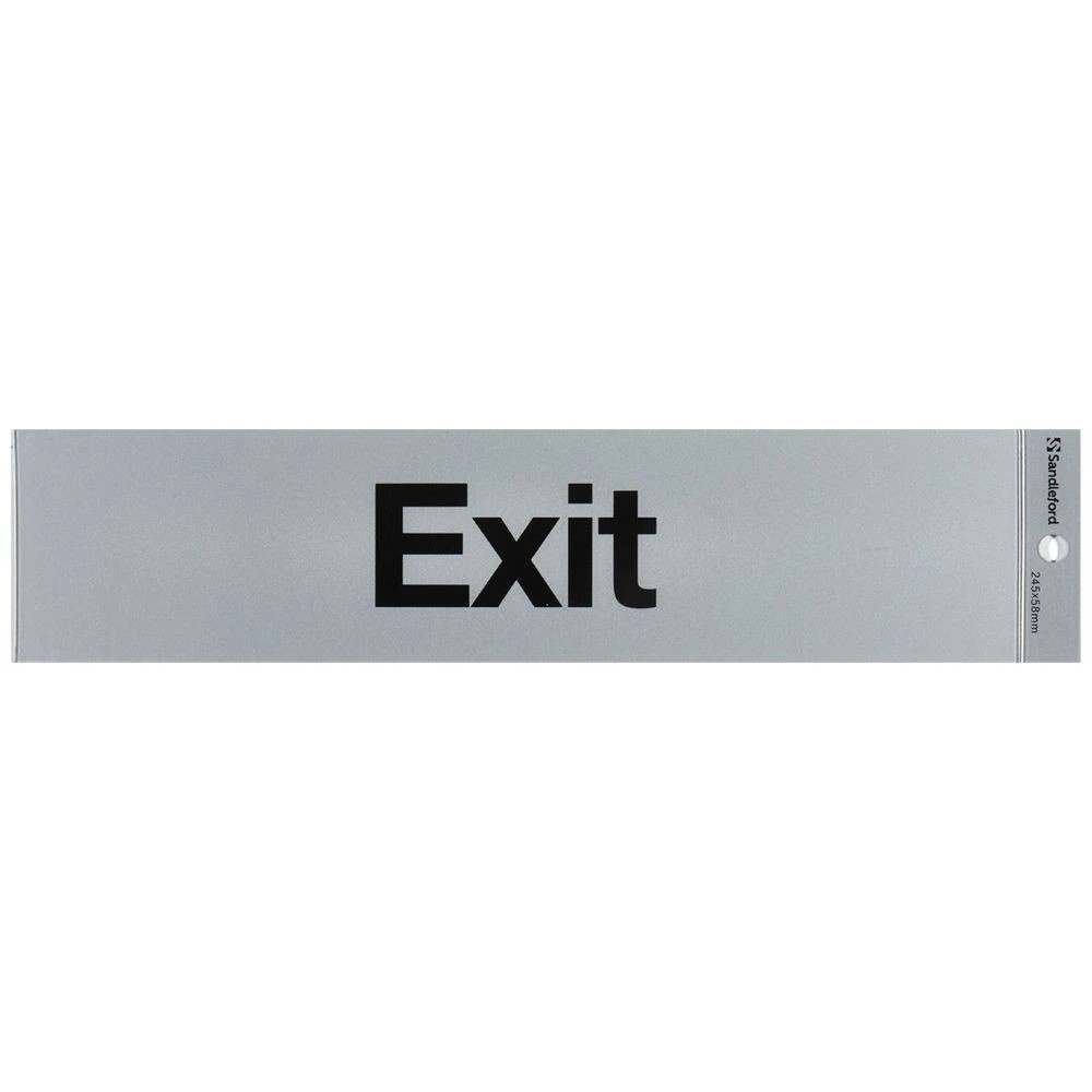 1 Sandleford Exit Self Adhesive Sign 245 x 58mm, 1 of 1