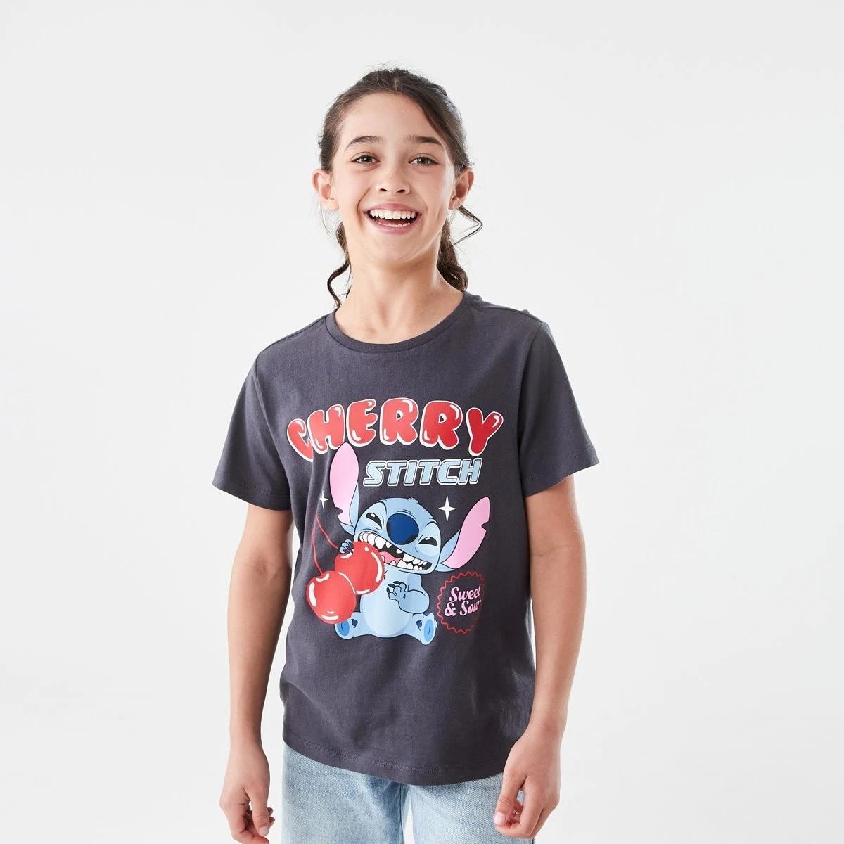1 Disney Lilo & Stitch License T-shirt LILO AND STITCH CHERRY, 1 of 6