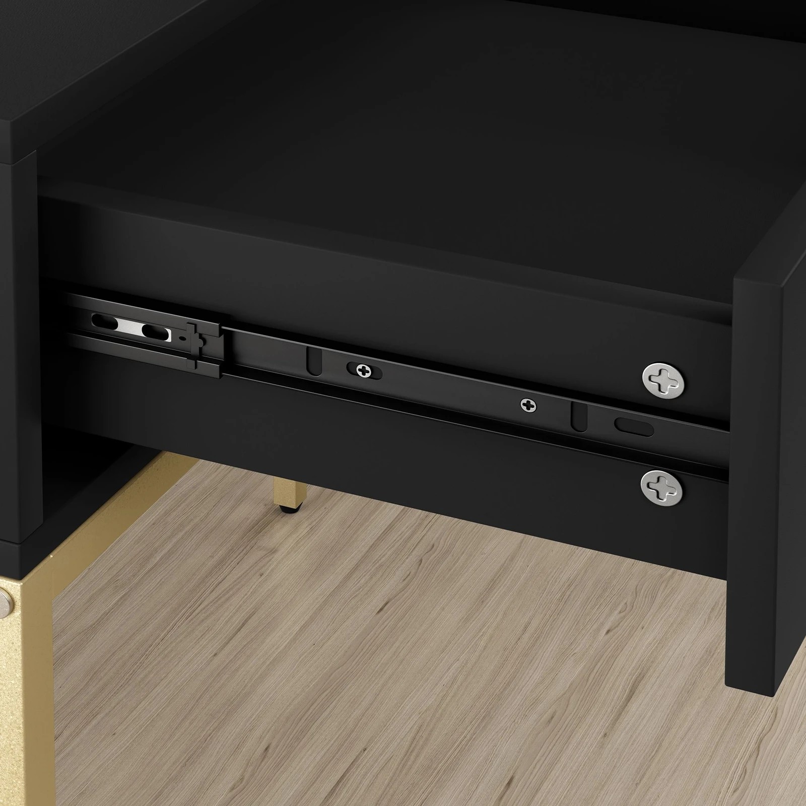 8 Alfordson Dressing Table Stool Set Makeup Mirror LED Vanity Desk Metal - Black, 8 of 10