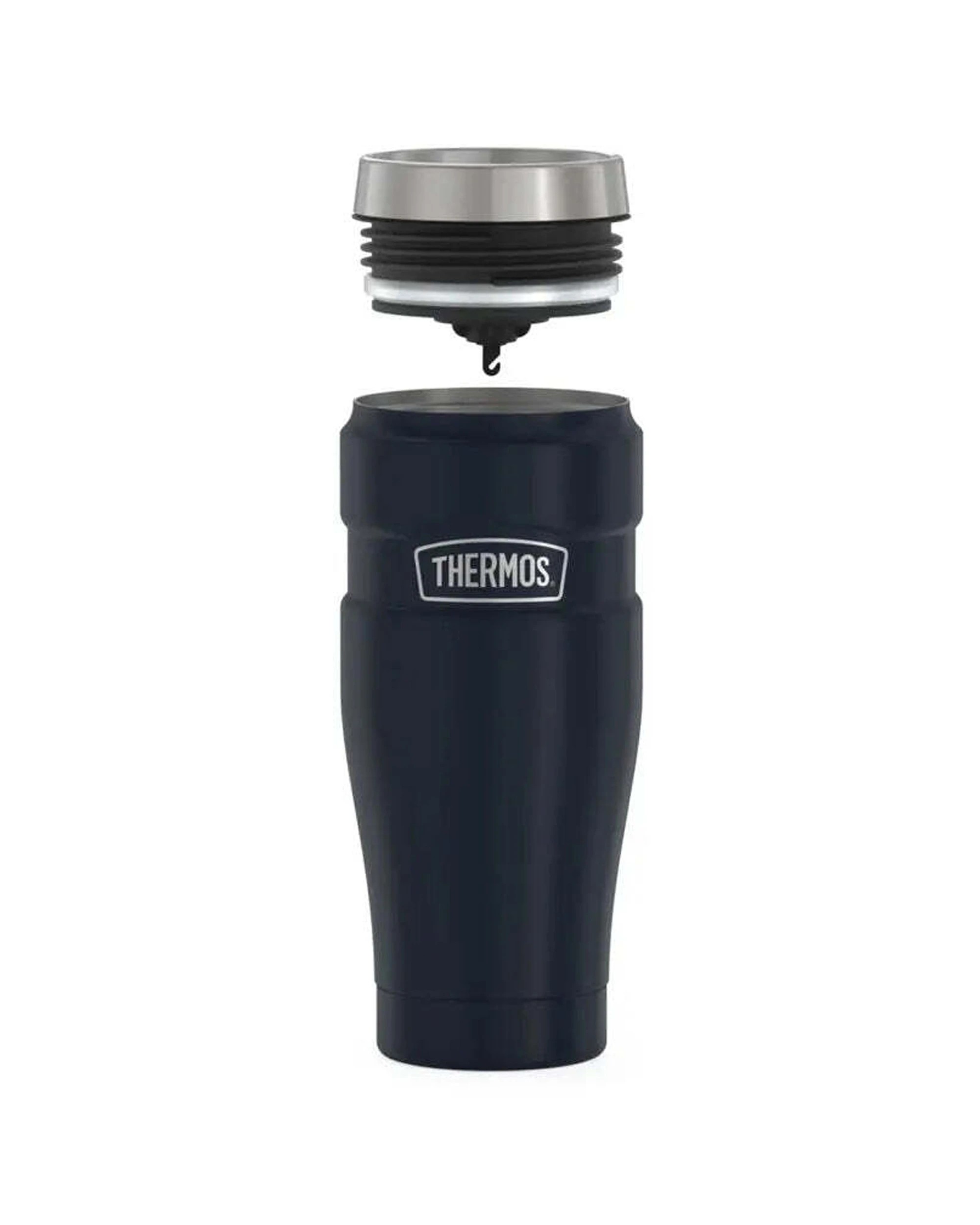 4 Thermos 470ml Stainless Steel Vacuum-Insulated Travel Mug with Spill-Proof Lid, 4 of 5