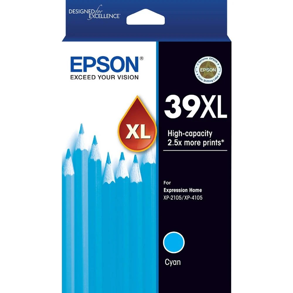 1 Epson 39XL Ink Cartridge Cyan, 1 of 1