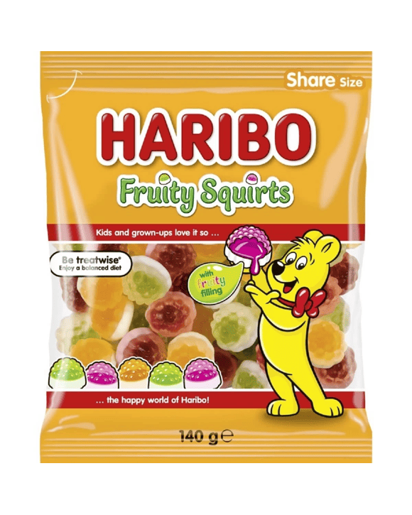 Haribo Fruity Squirts - 140g
