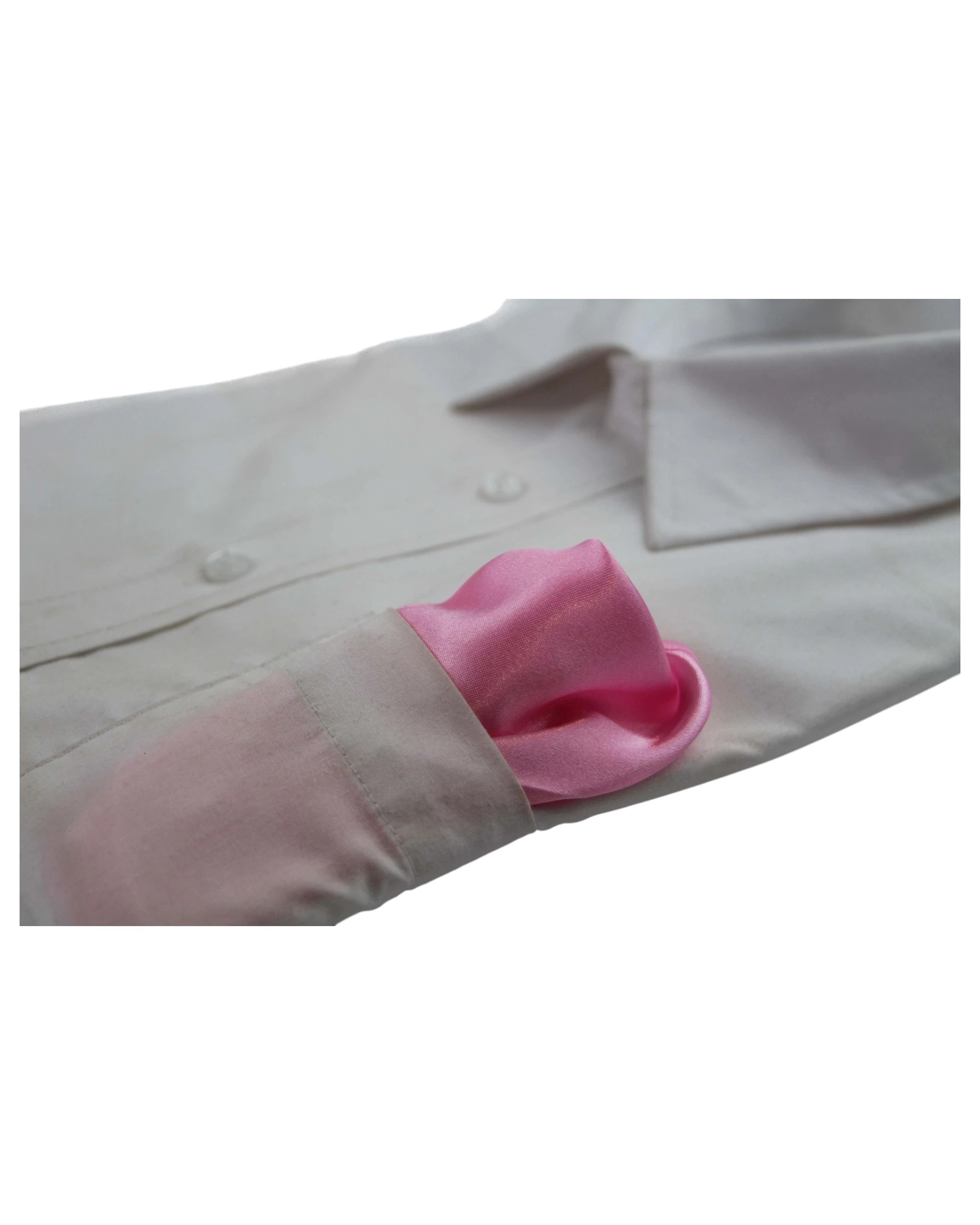 3 Zasel Mens Pocket Square - Pink, 3 of 3