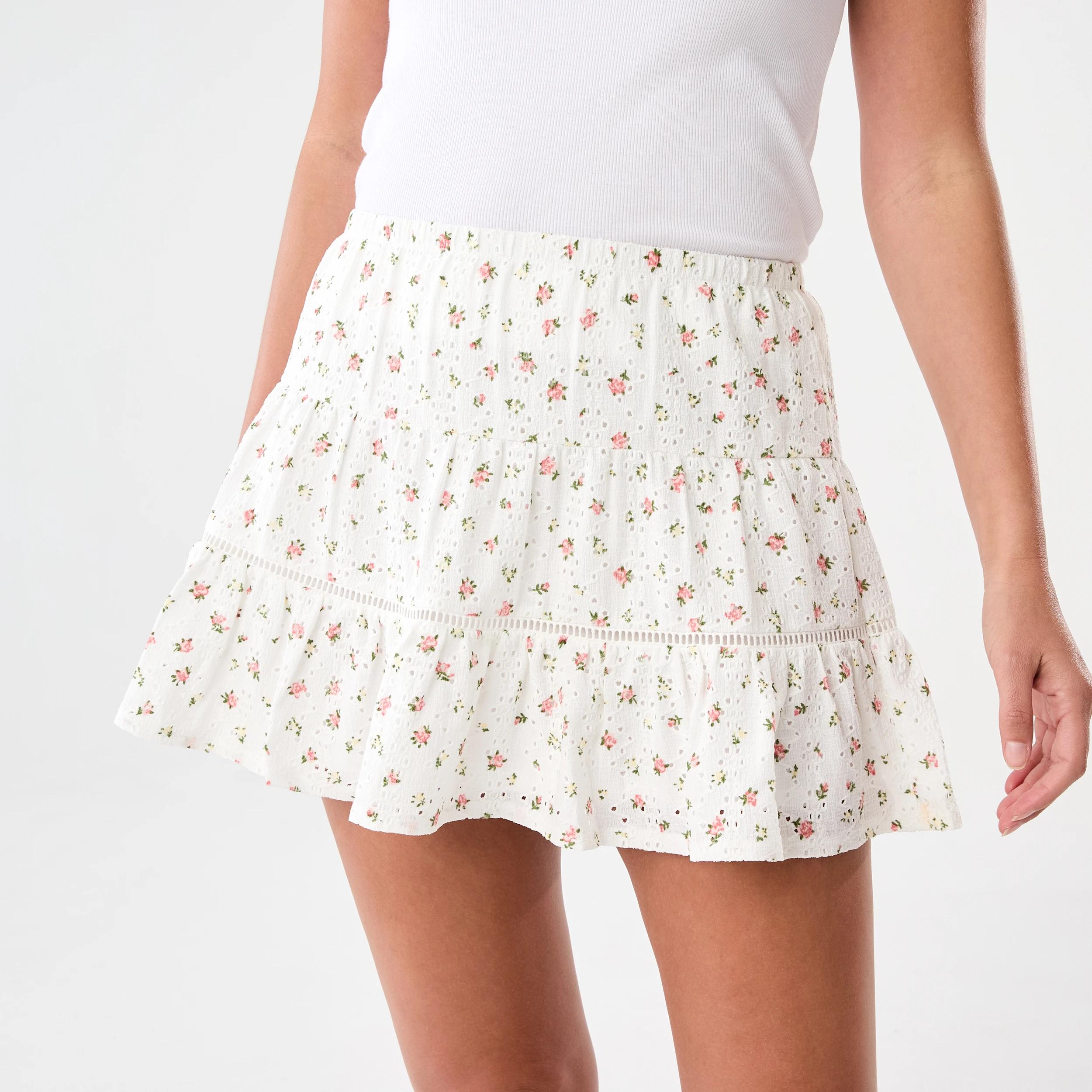 1 Trim Mini Skirt Pink Ditsy, 1 of 6