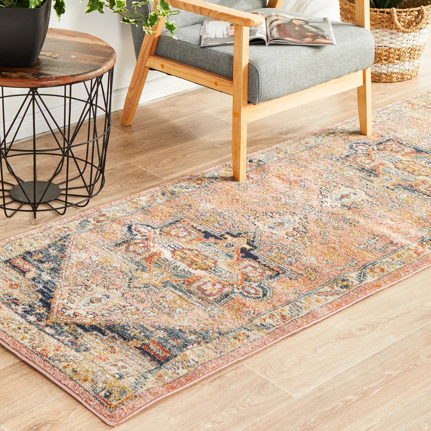 3 Common Ground Rugs Eterna 850 300x80cm - Medium Runner Power Loomed Pet Friendly Rug - Beige, 3 of 9