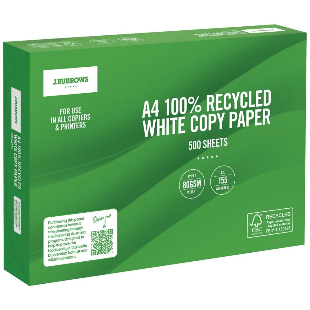 1 J.Burrows A4 Paper 500 Sheets, 1 of 3