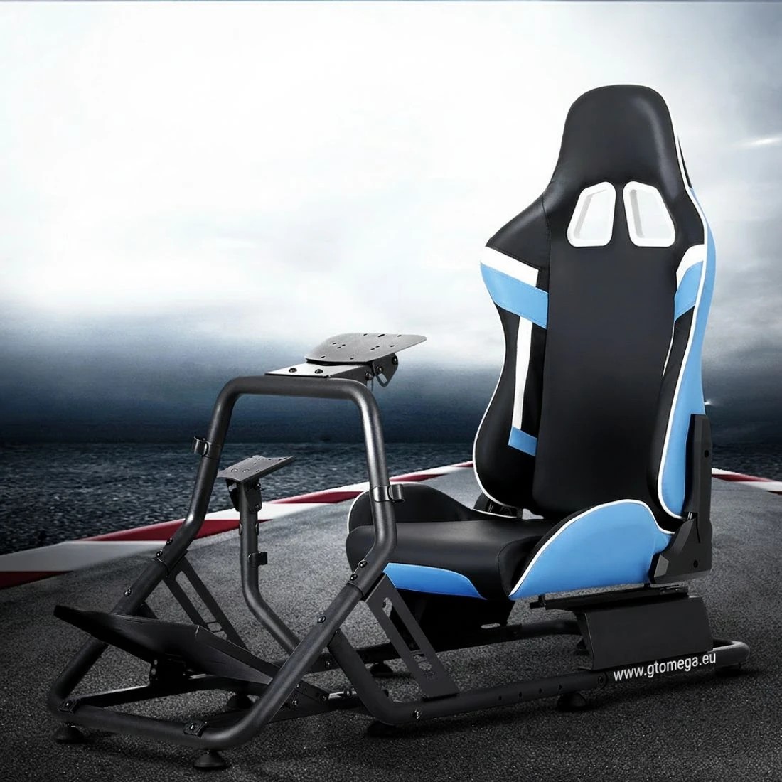 6 Artiss Racing Simulator Cockpit Steering Wheel Gaming Chair - Multi, 6 of 6