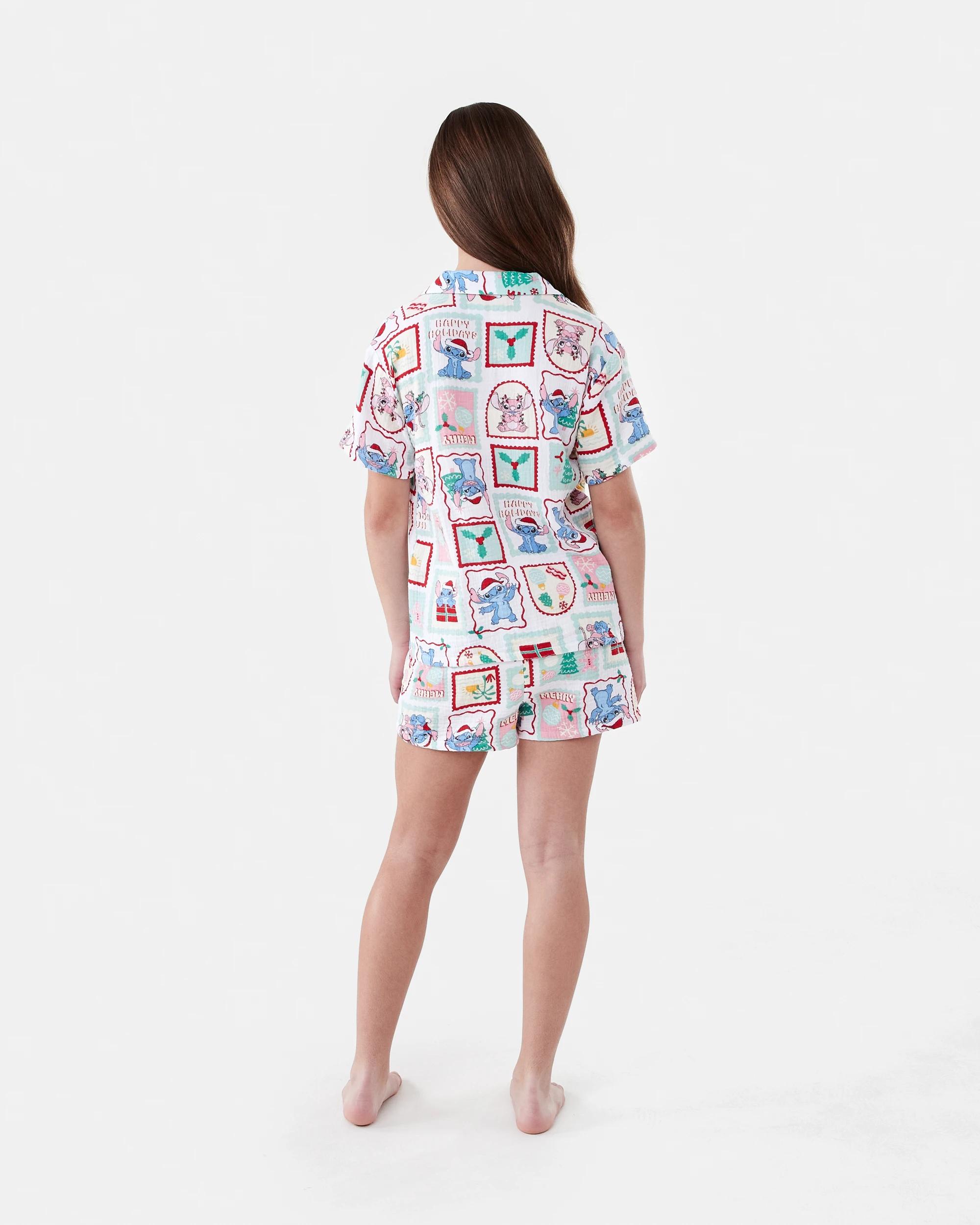 8 Stitch License Christmas Woven Family Matching Pyjama Set STITCH, 8 of 9
