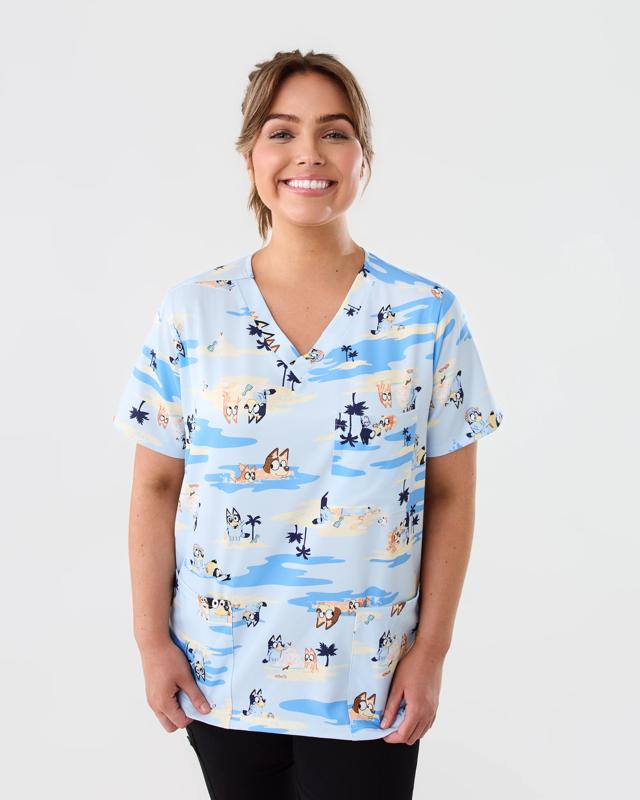 Workwear Bluey License Short Sleeve Unisex Scrub