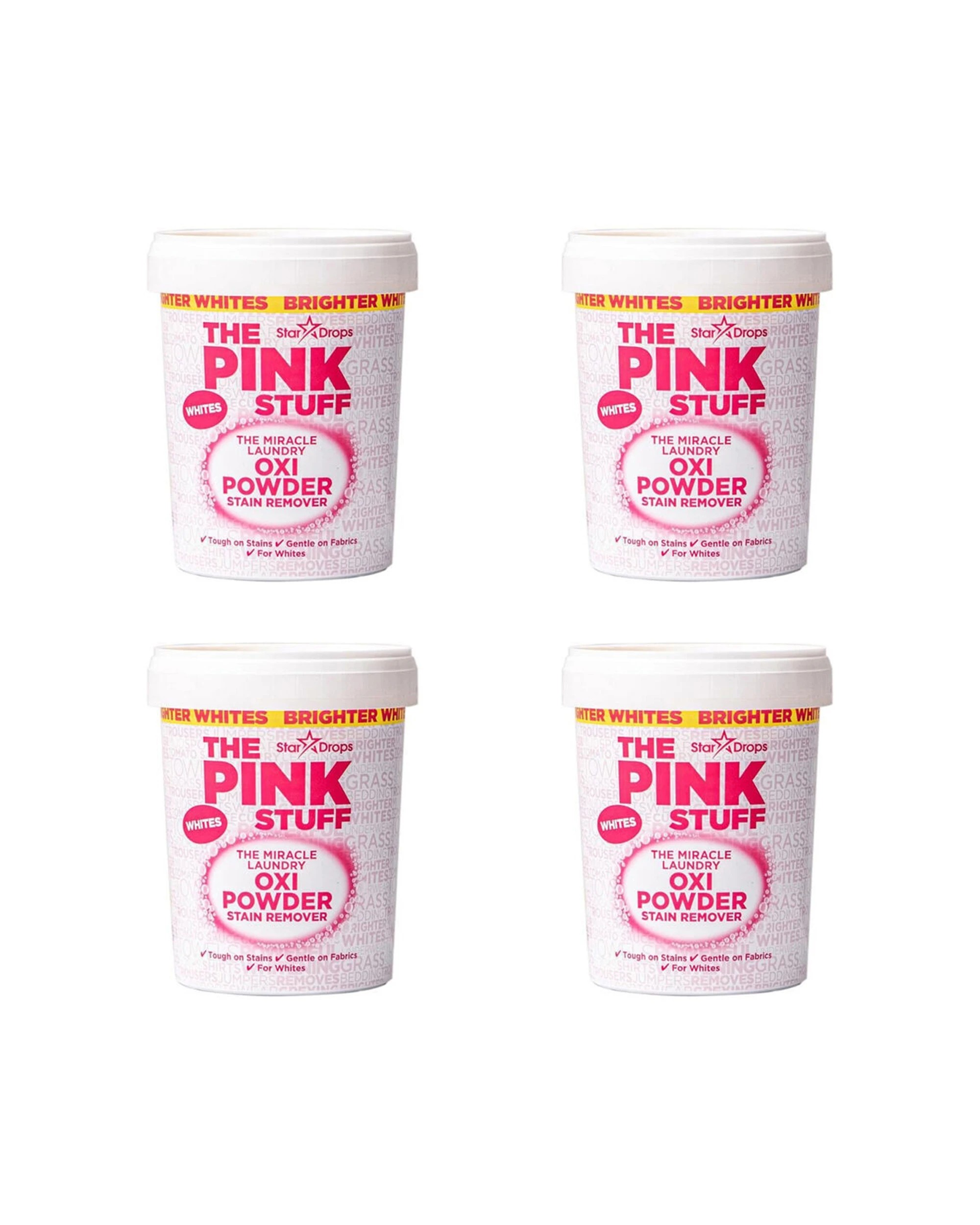 1 The Pink Stuff 4PK Stain Remover White Safe Laundry Cleaner Oxi Powder 1kg - Multi, 1 of 3