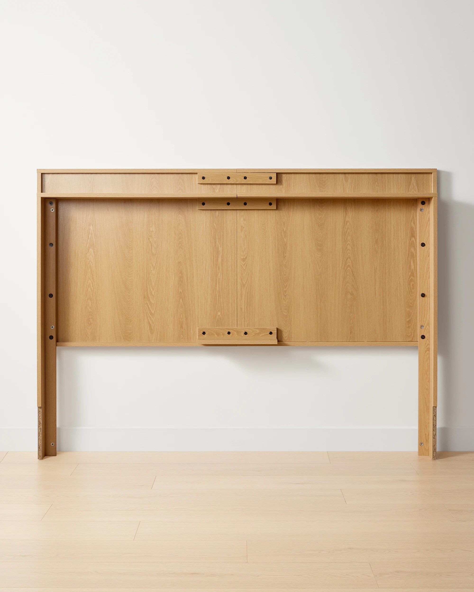 3 Queen Ryan Ribbed Bedhead - Oak, 3 of 6