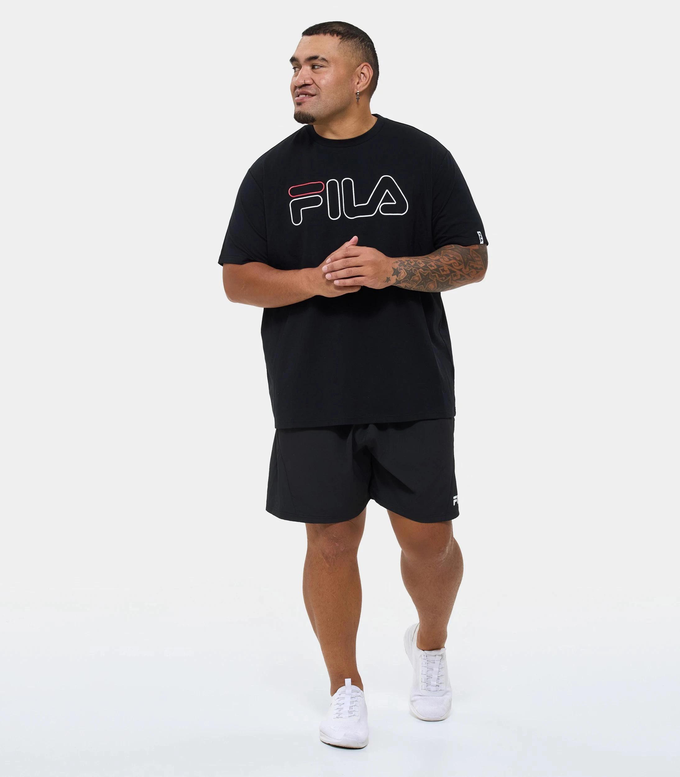 6 Fila Plus T-Shirt BLACK, 6 of 6