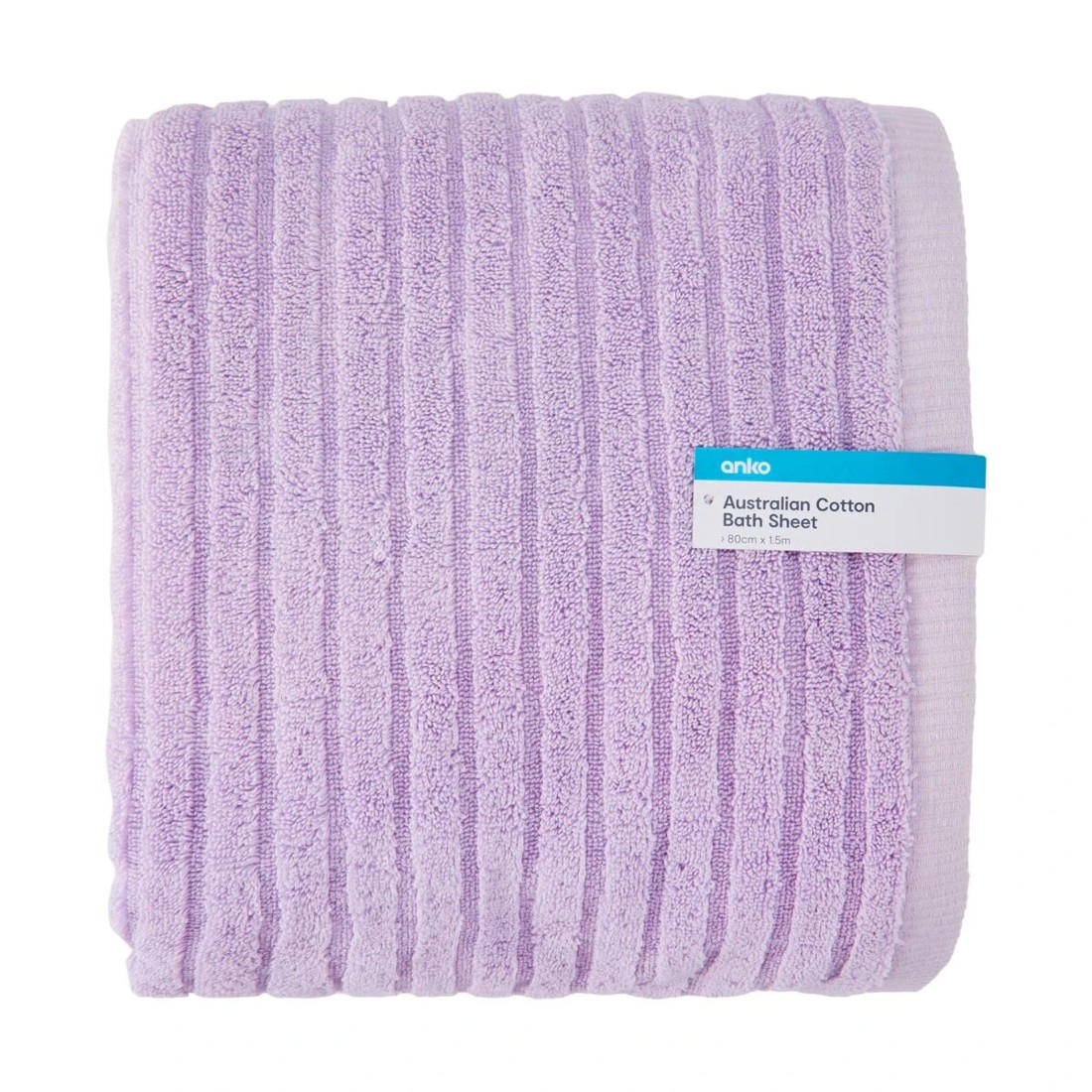 5 Australian Cotton Bath Sheet - Lilac, 5 of 6