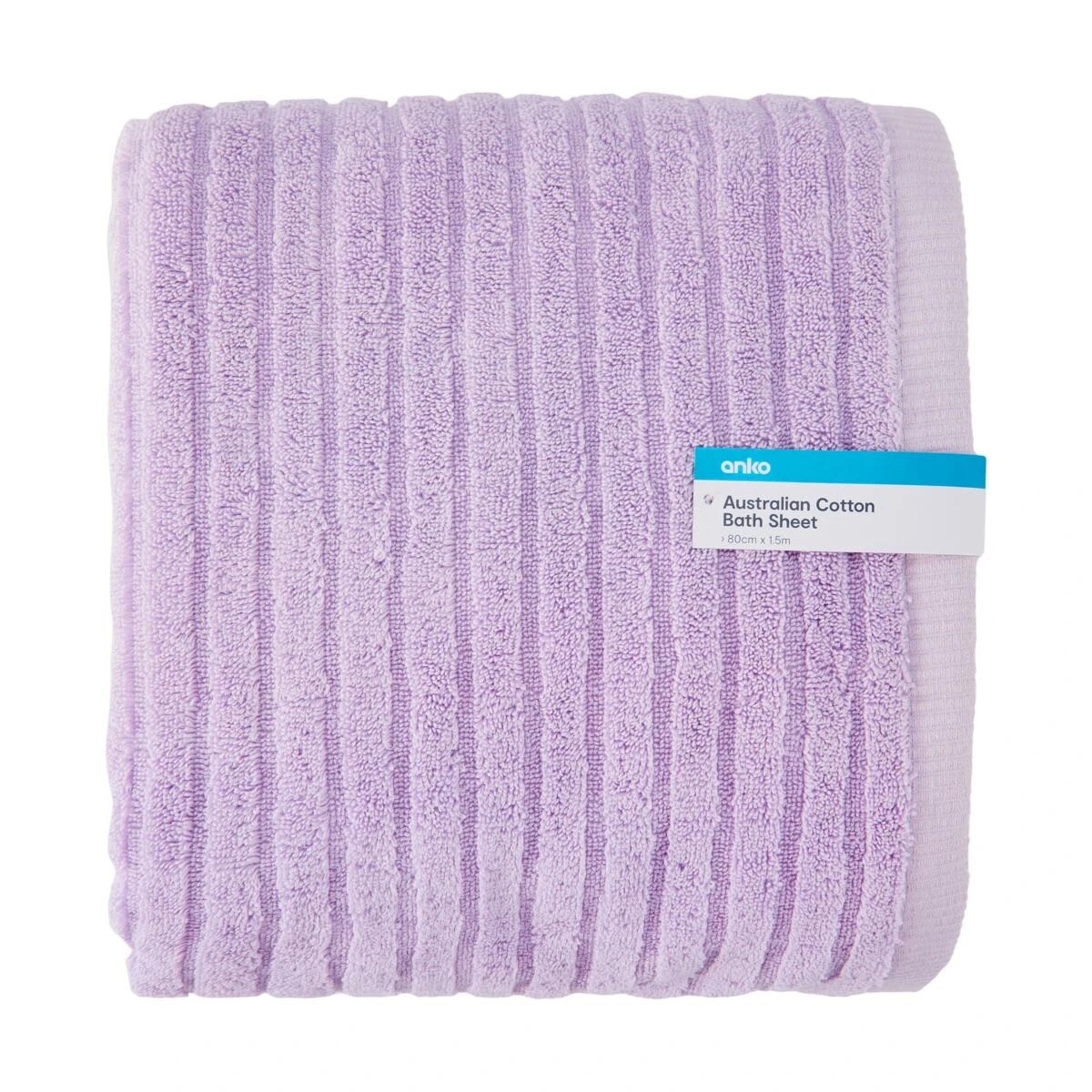 5 Australian Cotton Bath Sheet - Lilac, 5 of 6