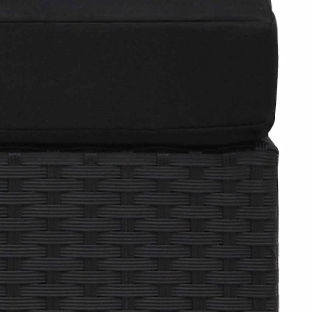6 vidaXL Garden sofa Modular - Black, 6 of 9