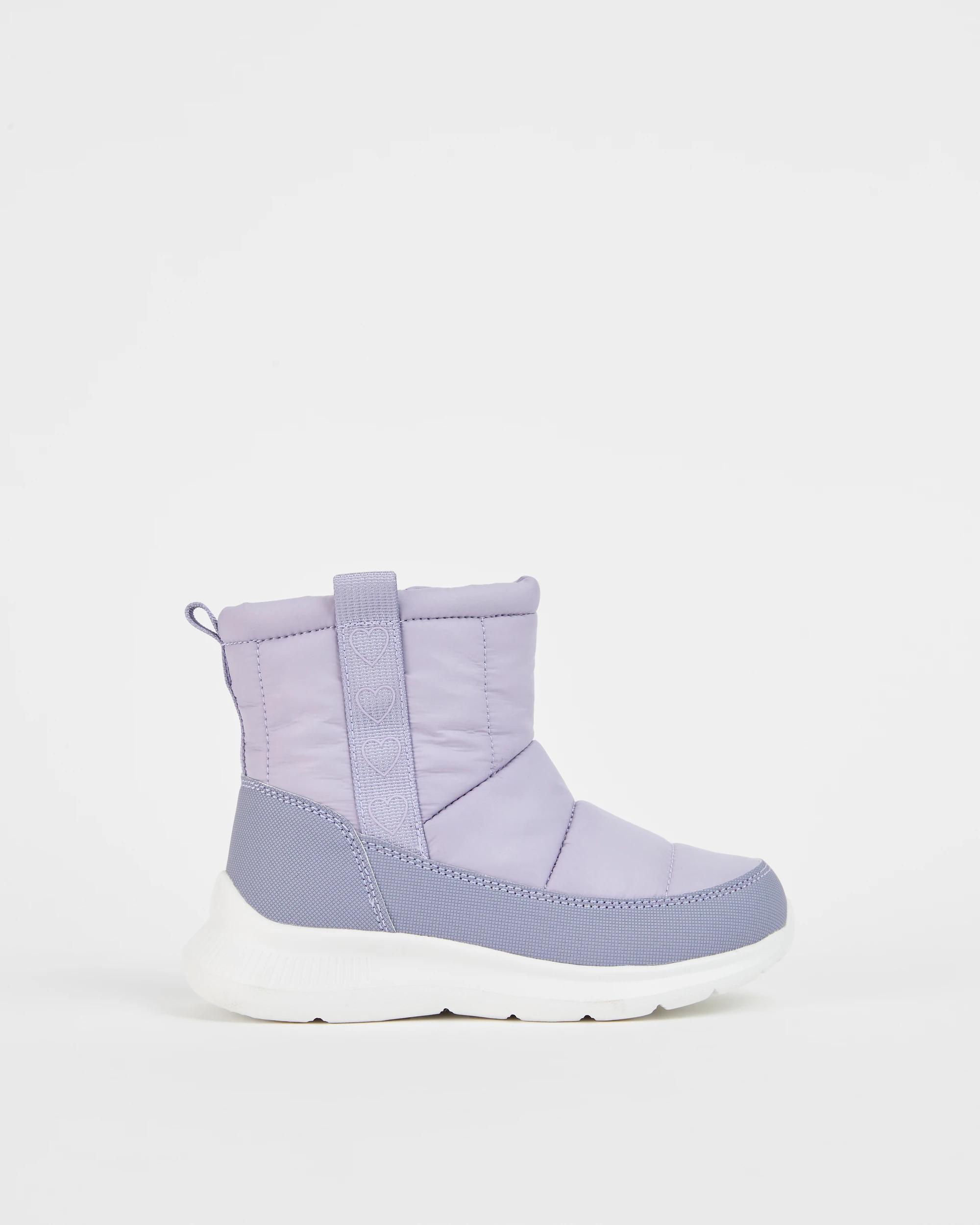 1 Target Kids Quilted/Padded Boots LILAC, 1 of 3