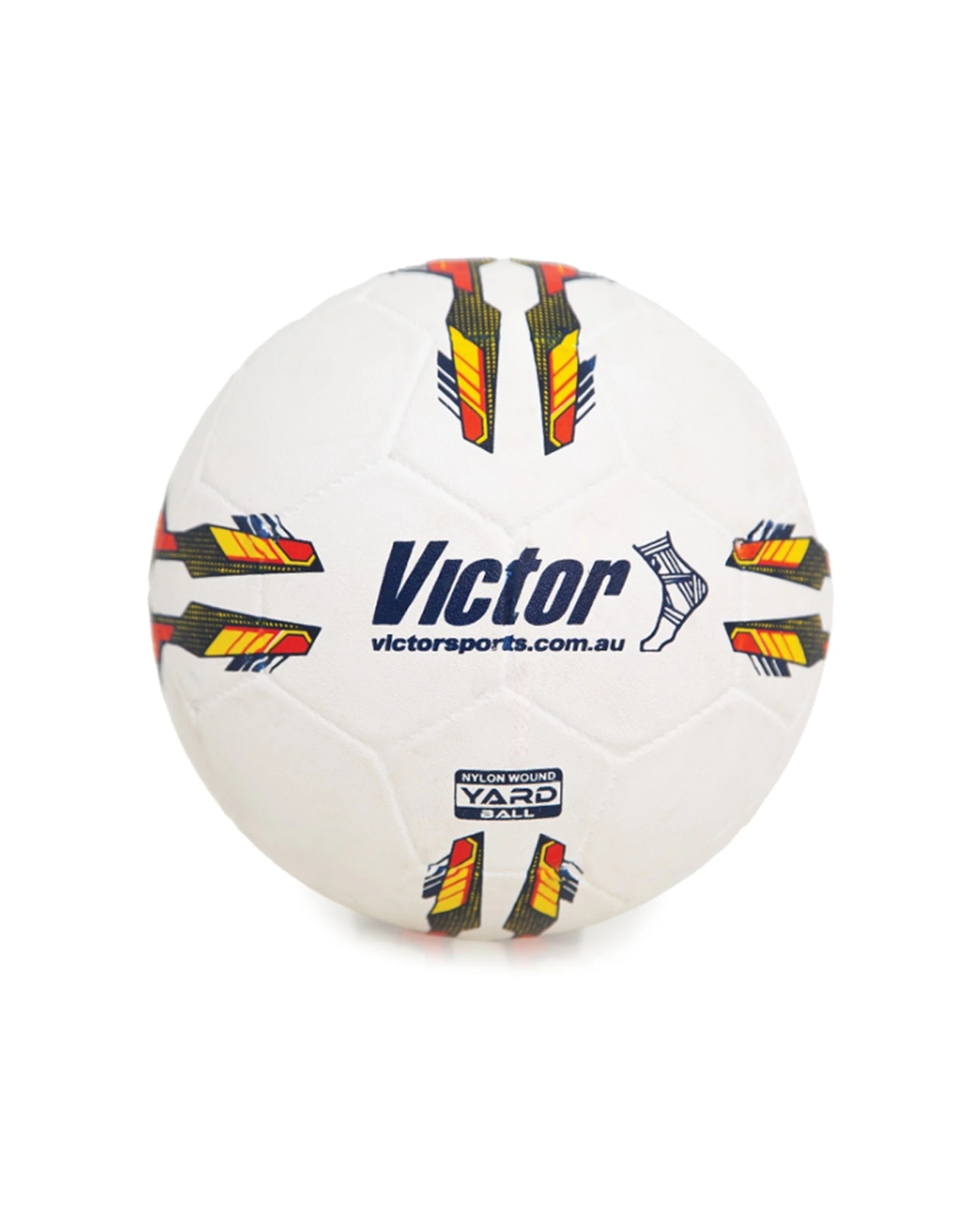 1 Victor Sports Yard Ball Nylon Rubber Durable Multi-Use Play Size 5 - White, 1 of 3