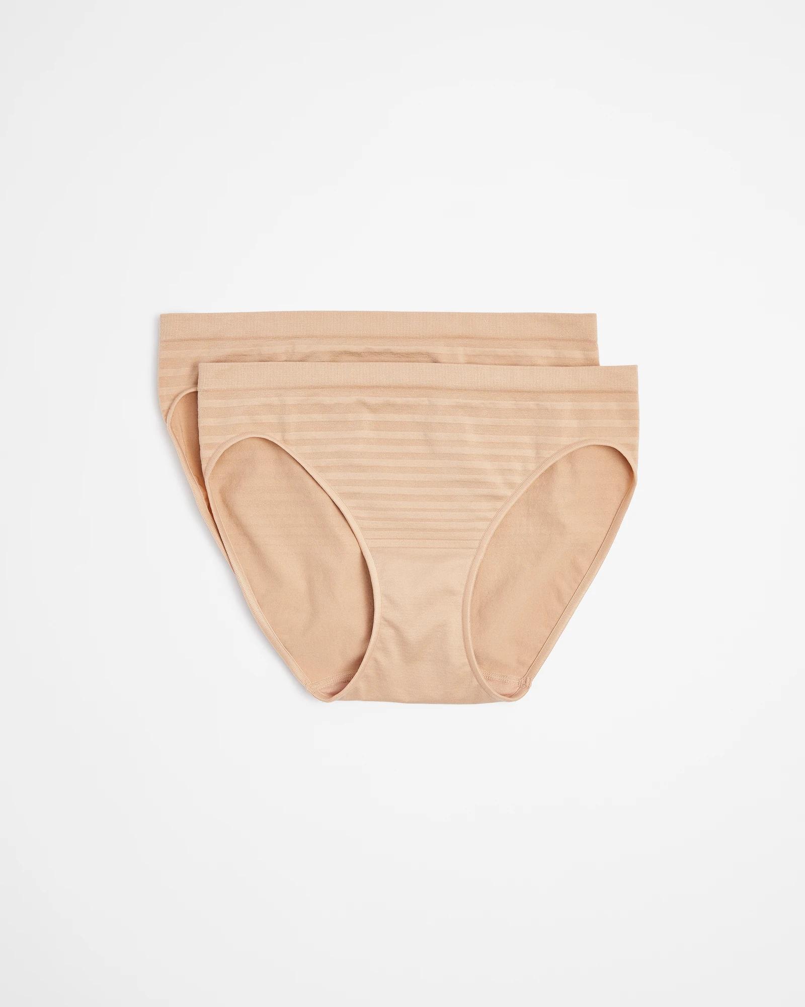 1 Target 2 Pack Matte And Shine Bikini Briefs LATTE, 1 of 4