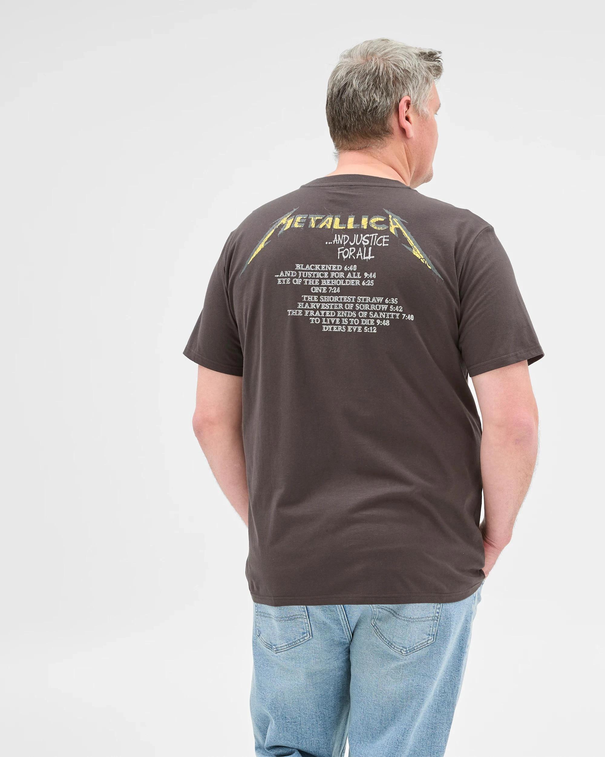 4 Plus Size Licensed Metallica T-Shirt WASHED BLACK, 4 of 5