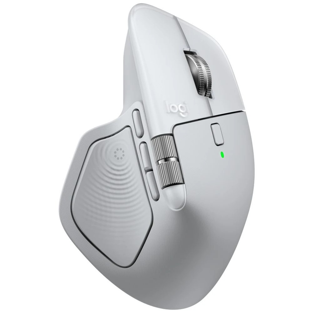 3 Logitech MX Master 4 Wireless Mouse Mac White Silver, 3 of 7