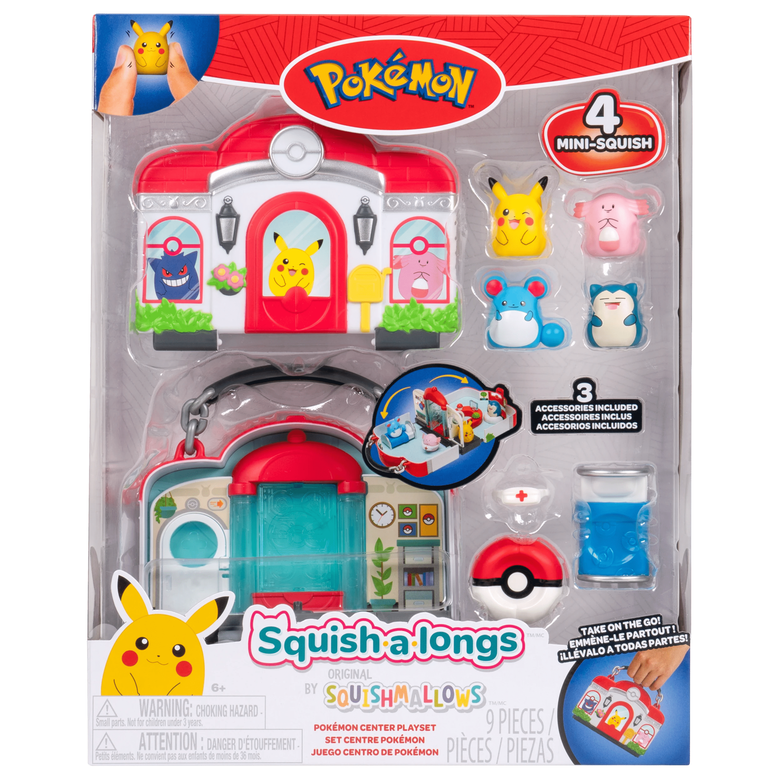 1 Pokemon Squish - A - Longs Playset, 1 of 7