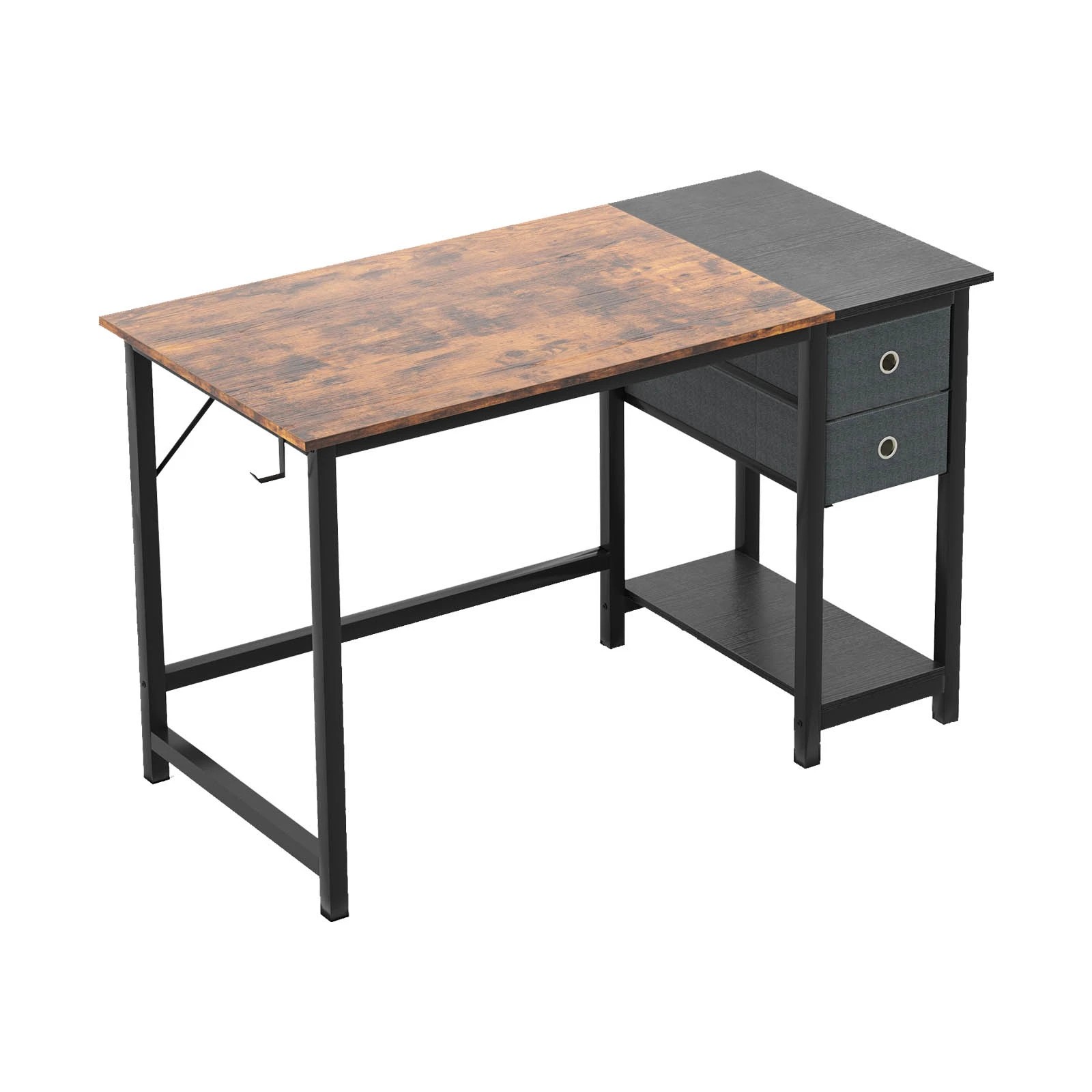 Costway 120cm Computer Desk w/Removable Drawers Study Workstation - Kmart