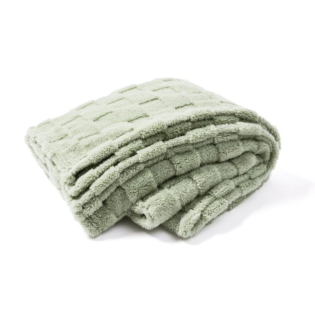 3 Soft Check Throw - Seagrass, 3 of 6