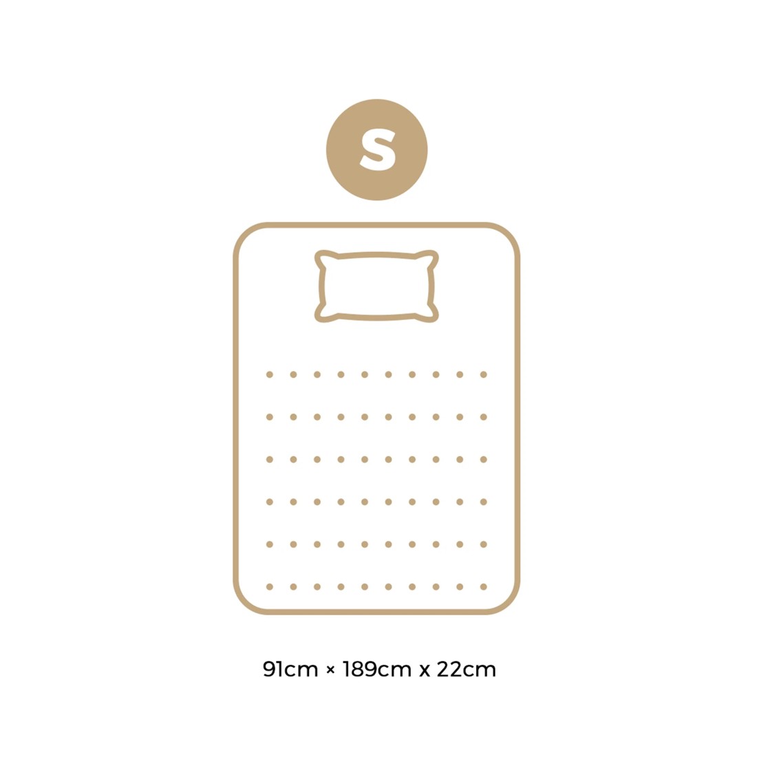 10 Bedra Bedding 22cm Single Mattress Cool Gel Foam Bonnell Spring With Pillow
 - Multi, 10 of 10