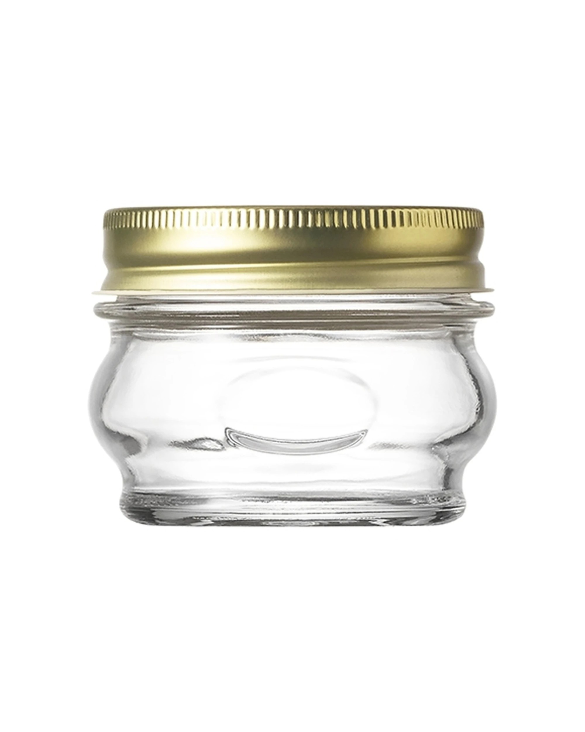 2 Ecology 6pc Confiture Round Kitchen Pantry Jar Metal Lid 156ml - Natural, 2 of 2