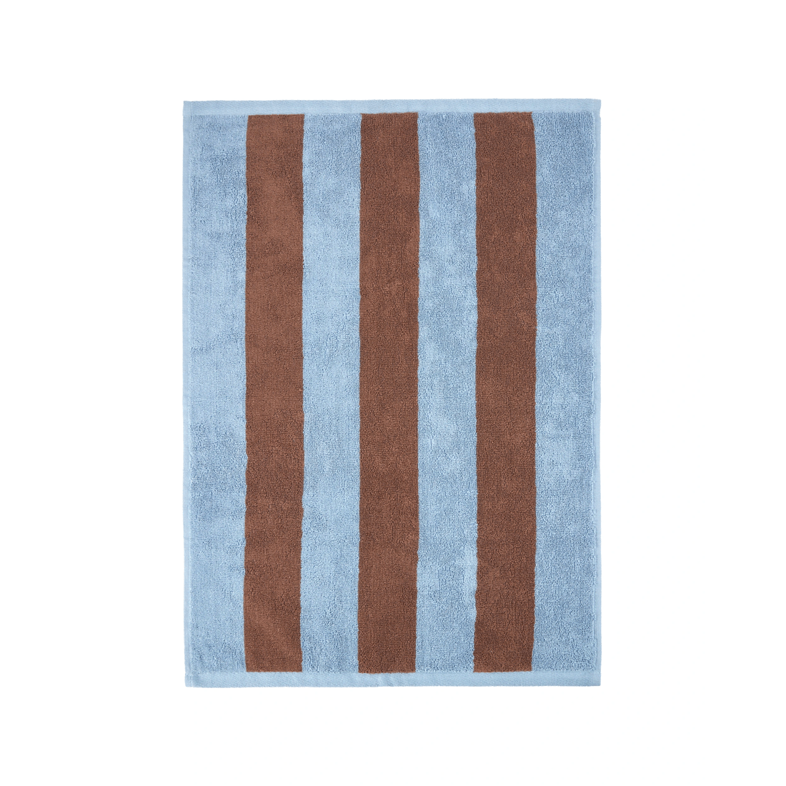 3 Stripe Cotton Hand Towel - Brown, 3 of 5