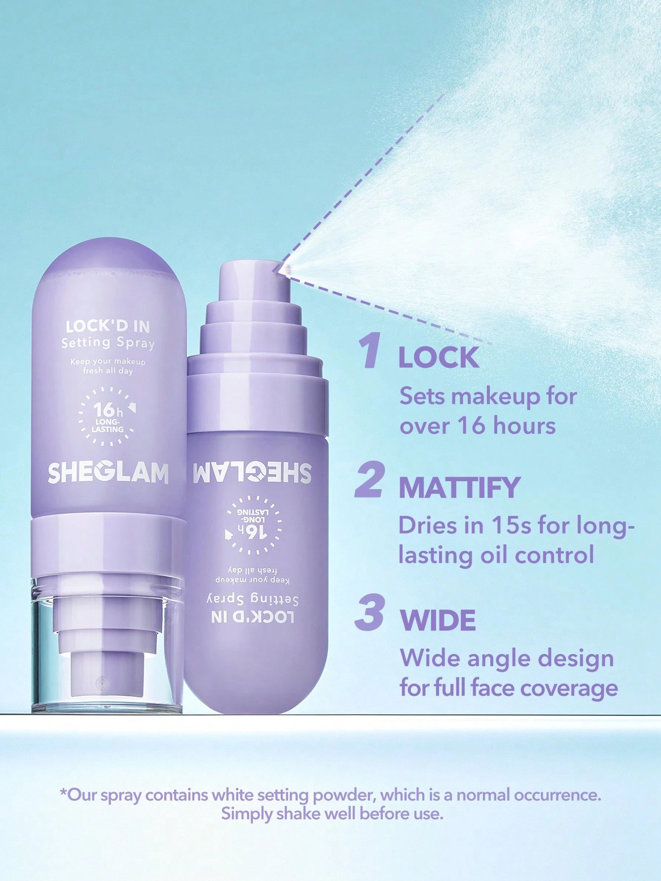 2 SHEGLAM Lock'd In Setting Spray, 2 of 6