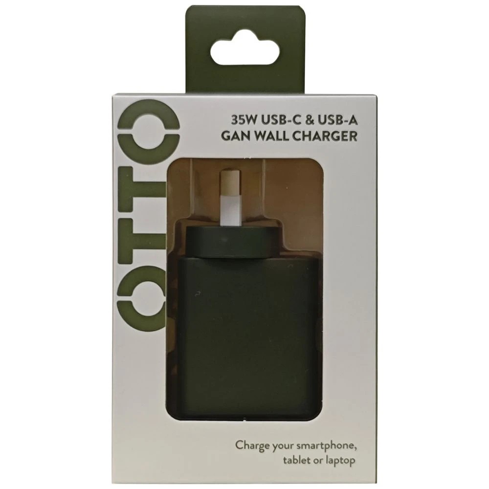 6 Otto USB-A and USB-C GAN Wall Charger Green, 6 of 8