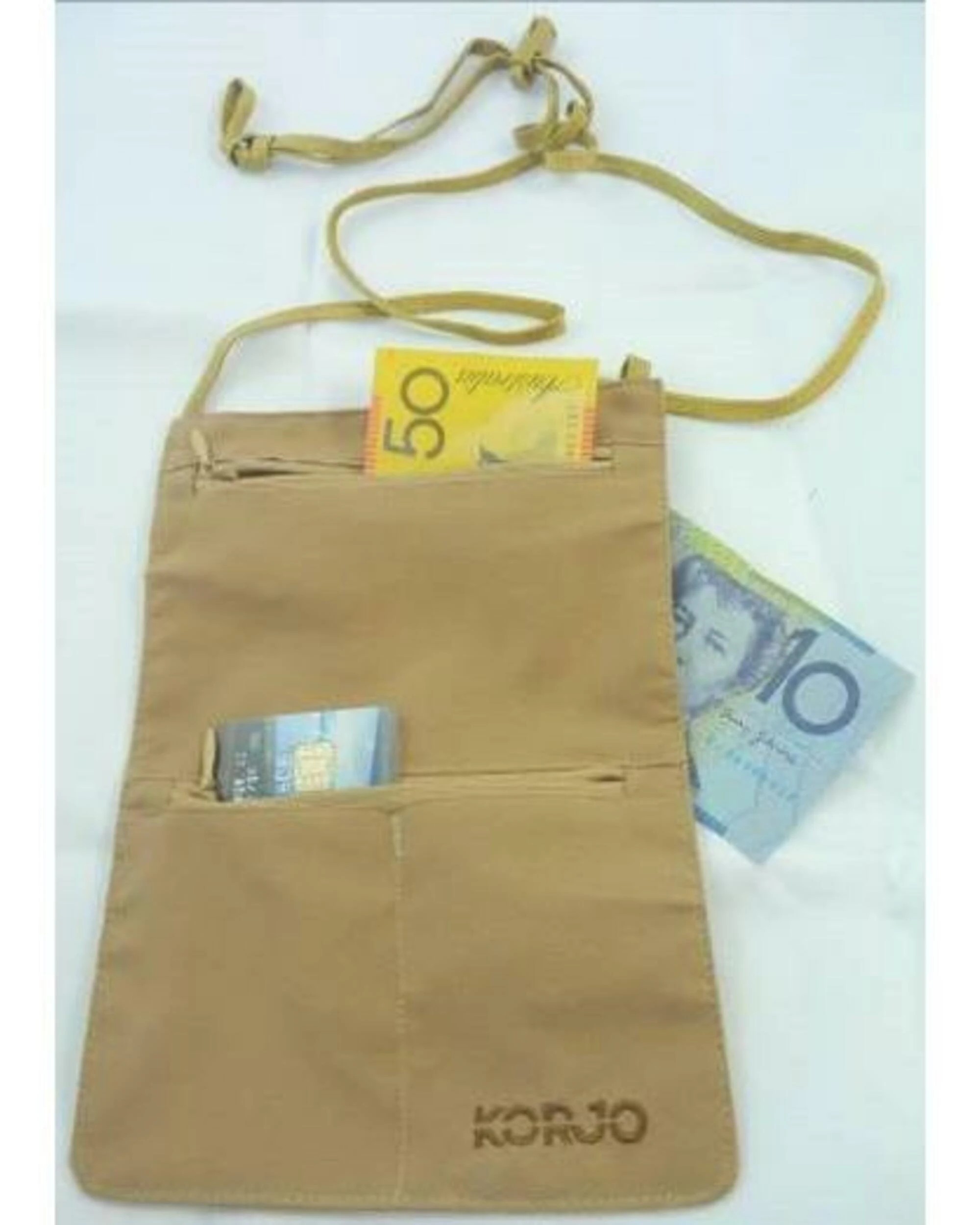 2 Korjo RFID Blocking Money Pouch - Brown, 2 of 3