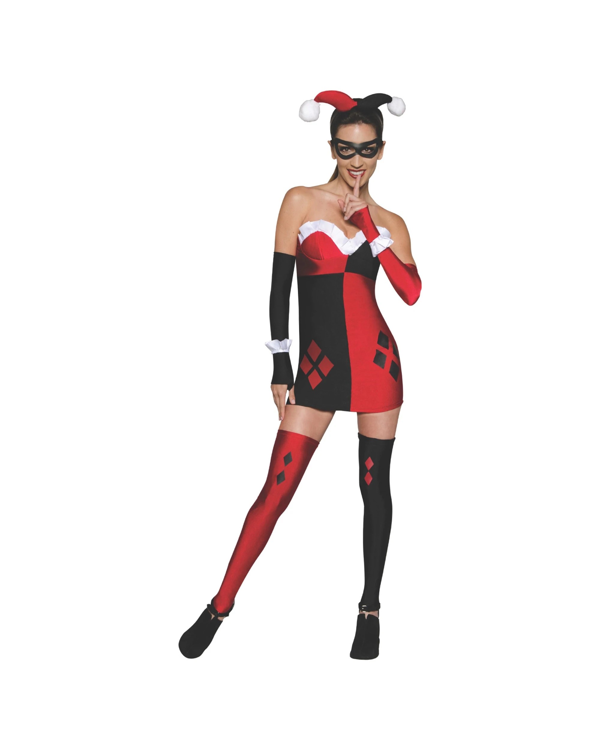 1 Dc Comics Harley Quinn Womens Dress Up Costume Size L - Multi, 1 of 3