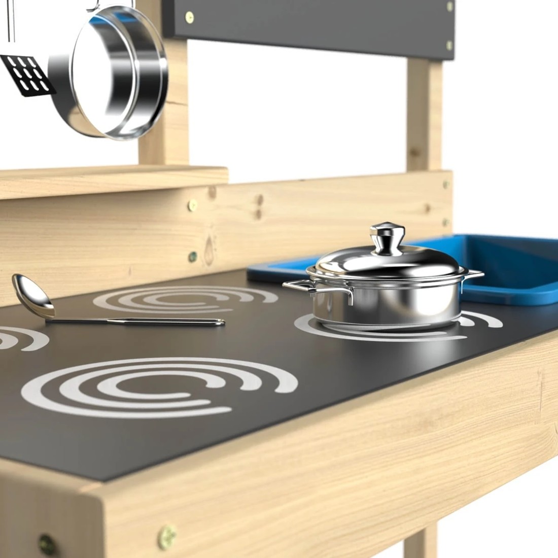 2 Wooden Mud Kitchen Playset, 2 of 4