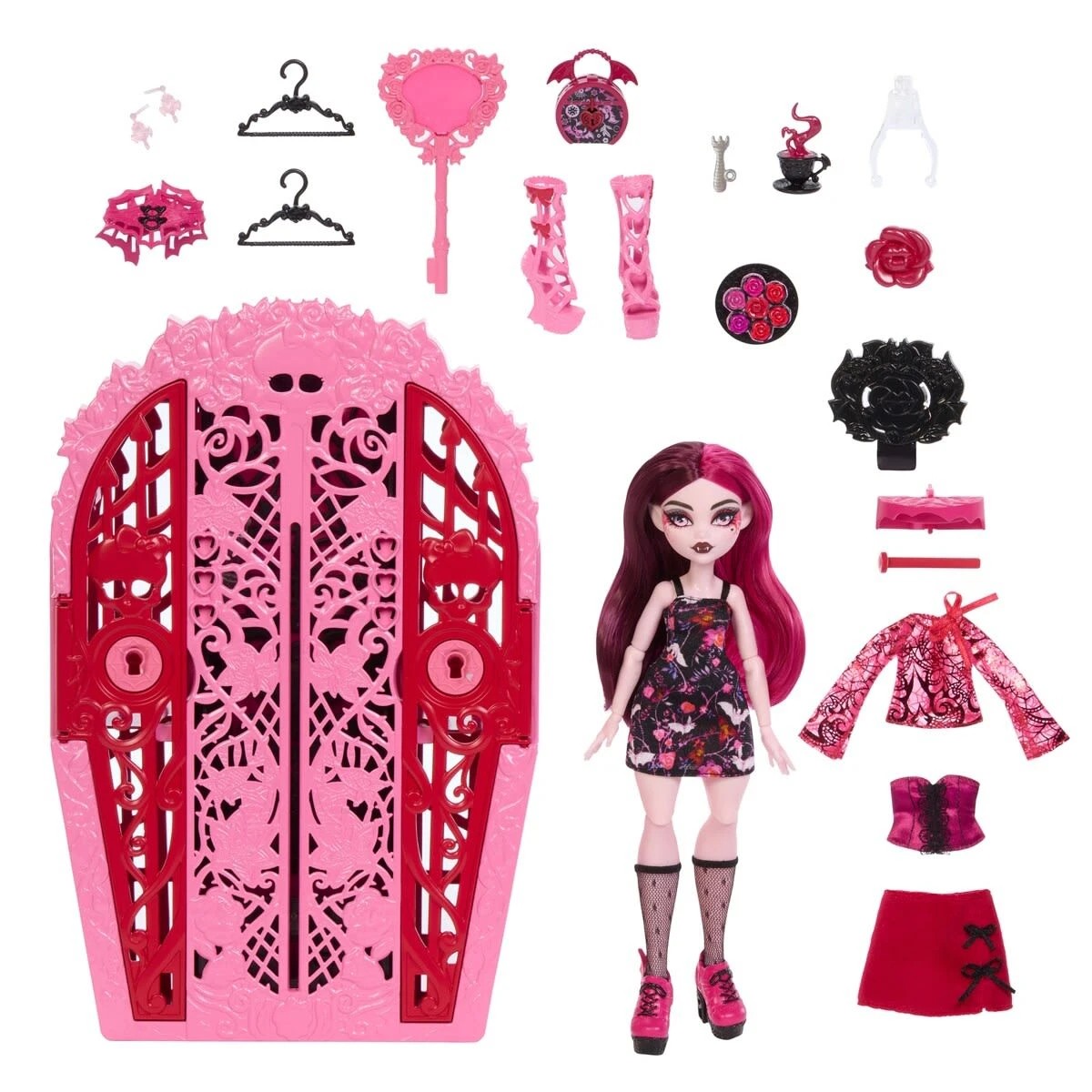 2 Monster High Skulltimate Secrets Garden Mysteries Draculaura Doll Playset, 2 of 9