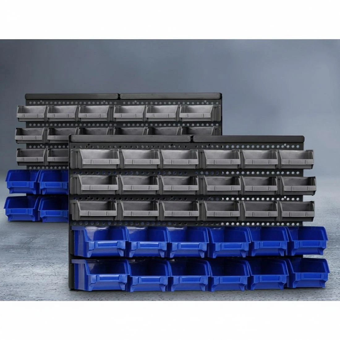 2 Giantz 60 Storage Bin Rack Wall Mounted, 2 of 5