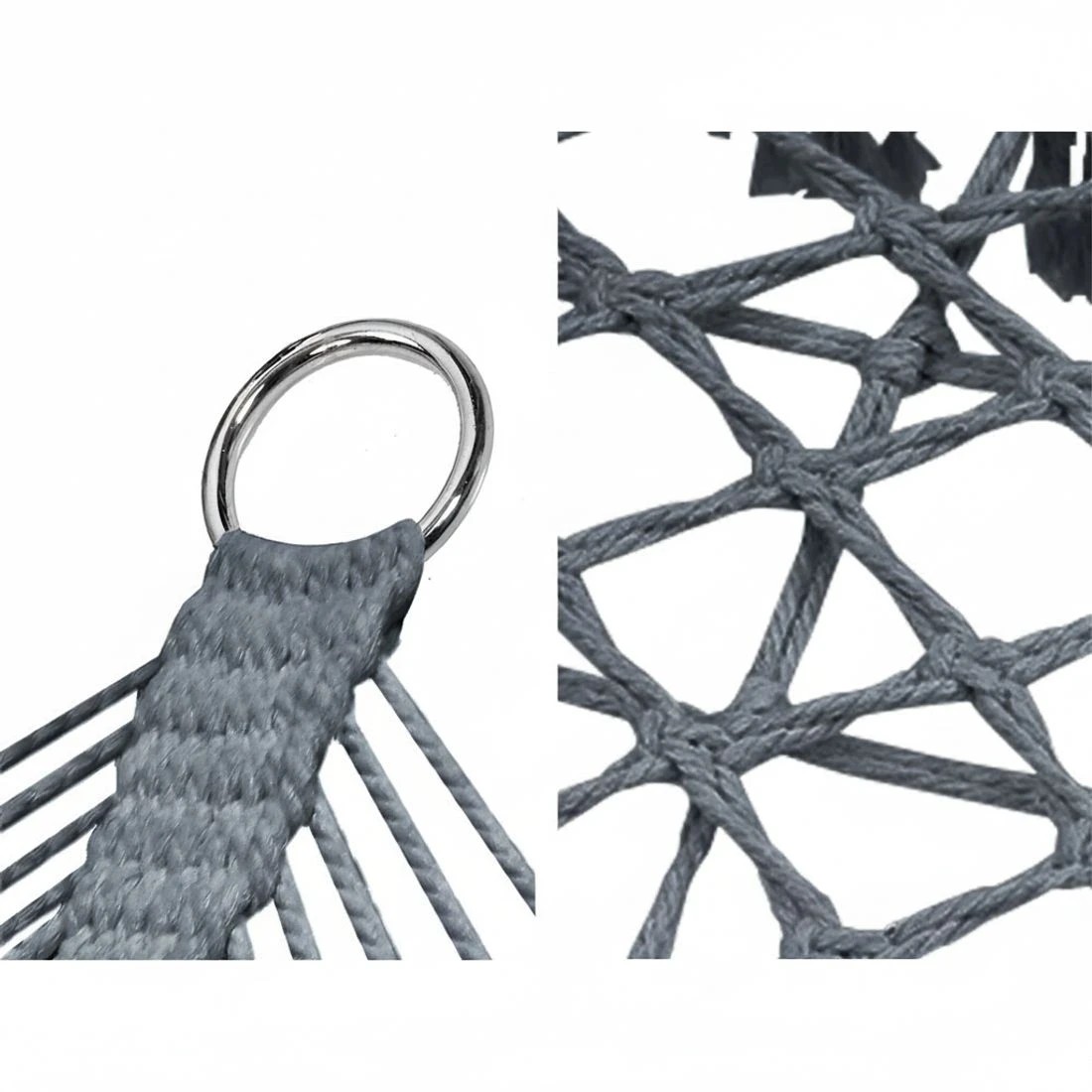 5 Gardeon Hammock Chair Outdoor Portable Camping Hammocks 2 Person - Grey, 5 of 6