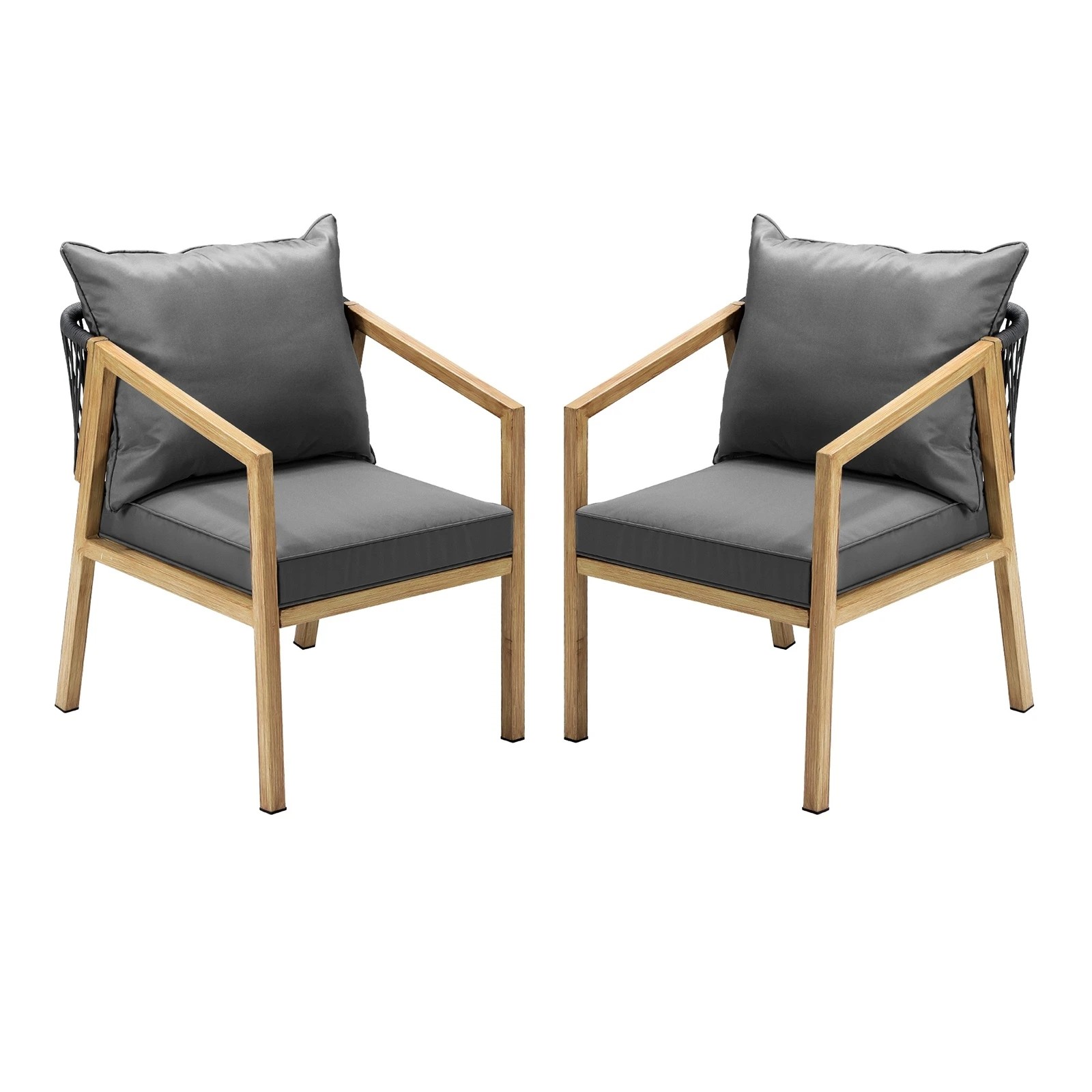 5 Livsip 2pcs Outdoor Furniture Chairs Garden Patio Lounge Set Steel Frame
 - Multi, 5 of 10