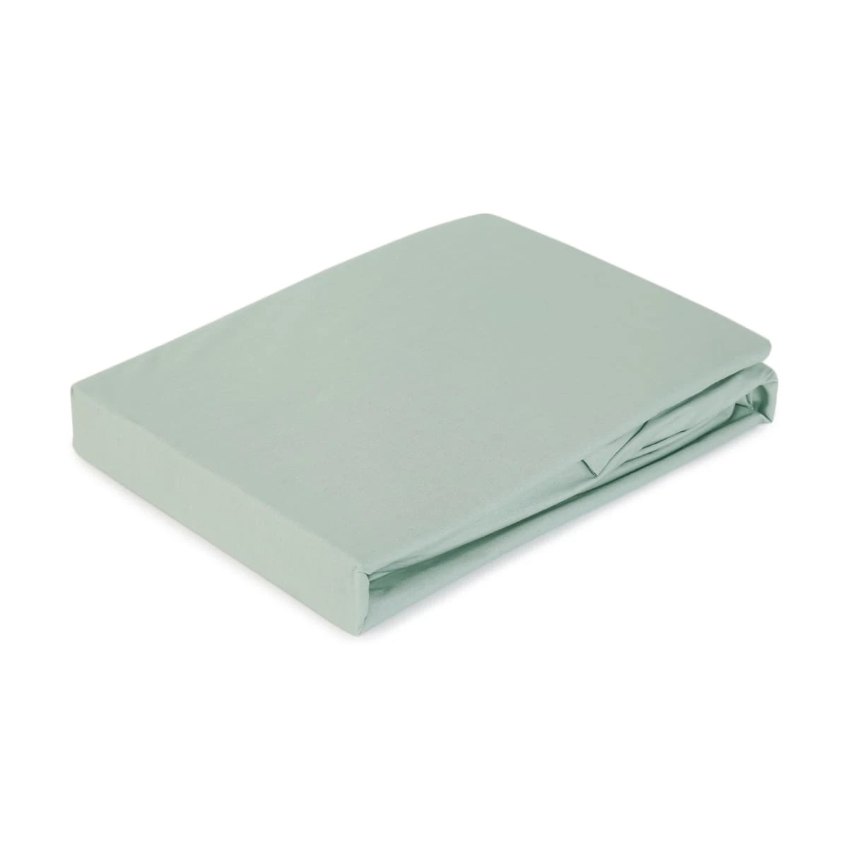 2 250 Thread Count Cotton Rich Fitted Sheet - Queen Bed, Eucalyptus, 2 of 4