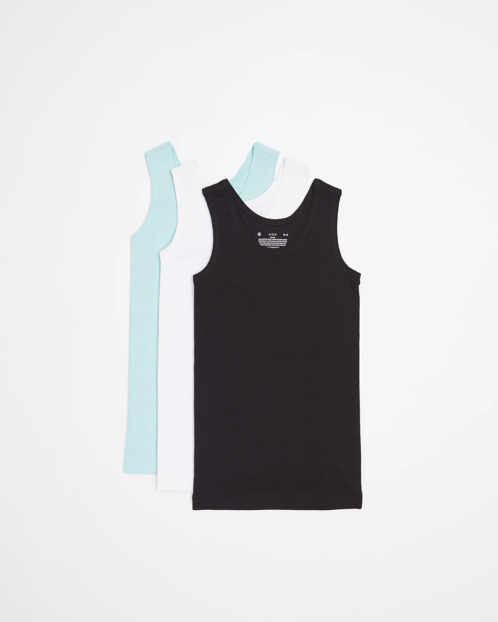 1 Target Boys Cotton Vests - 3 Pack MULTI, 1 of 4