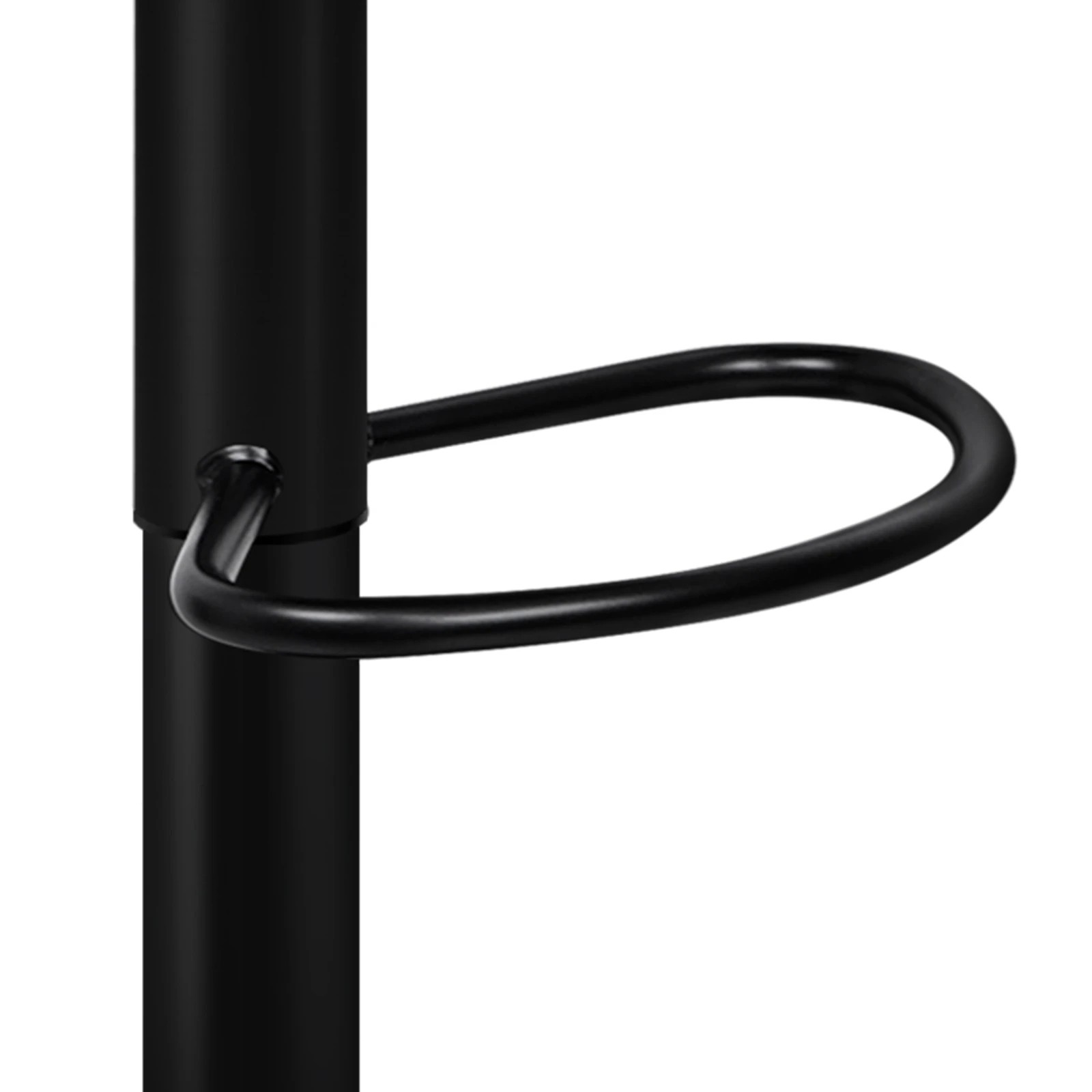 7 Alfordson 2x Bar Stools Gas Lift Leather Bar Chairs Kitchen Swivel - Black, 7 of 10