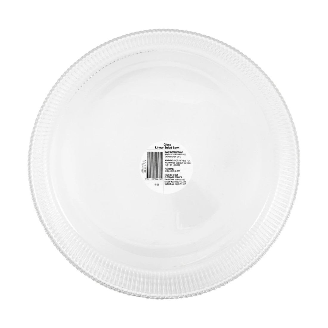 4 Clear Glass Linear Salad Bowl, 4 of 4