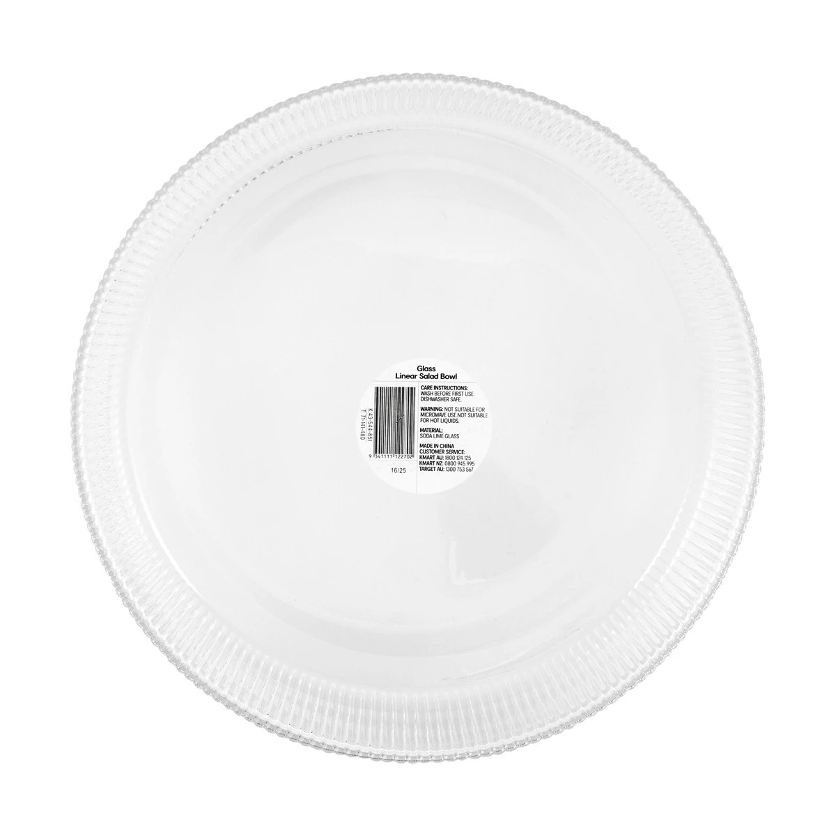 4 Clear Glass Linear Salad Bowl, 4 of 4