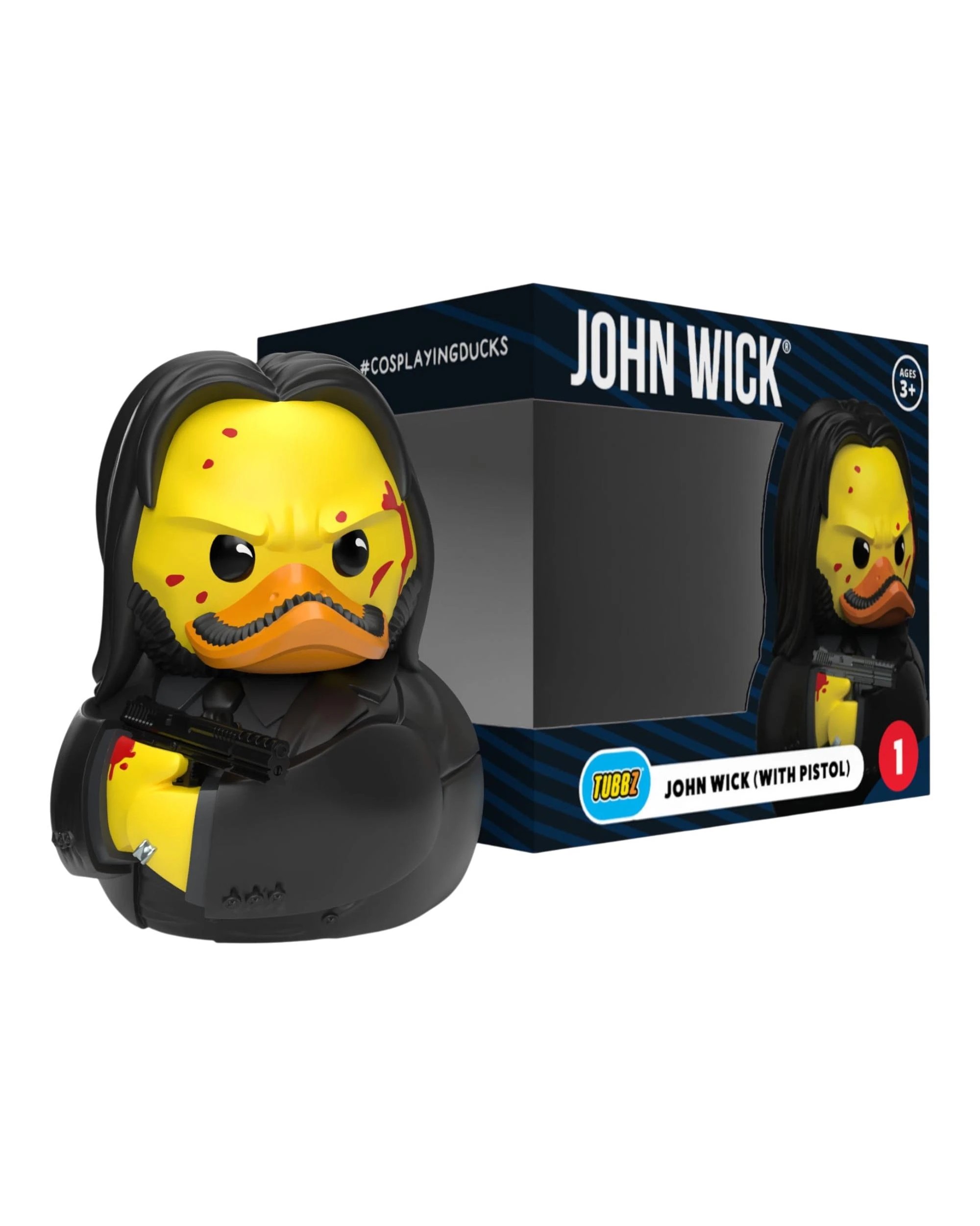 2 TUBBZ John Wick with Pistol Boxed Edition Cosplaying Duck Figure, 2 of 4